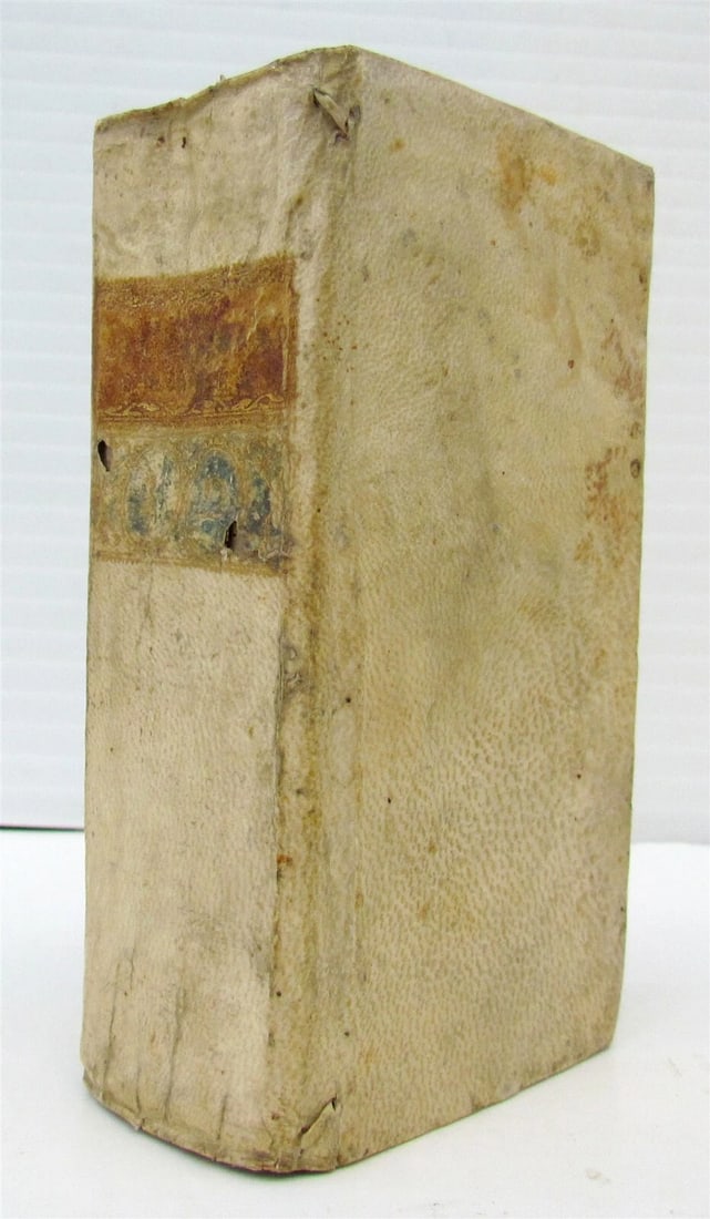 1725 CALLOANDRO FEDELE TRAGICOMEDIA by G. Ambrosio Marini antique VELLUM BOUND: SEVERAL TRIALS of the Reverend DAVID BARCLAY Elizabeth-town; 1814 by Jacob Kerr Text in English Size 4 by 7" 404 pages Original calf binding. Foxing, toning, worn binding, front cover is detached. Ple
