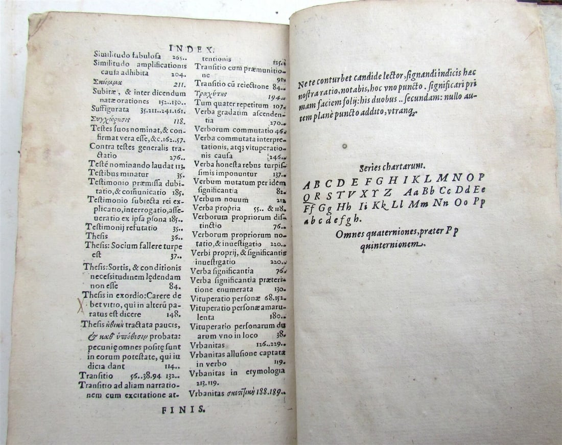1581 CICERO ORATIONUM 16th CENTURY - 11