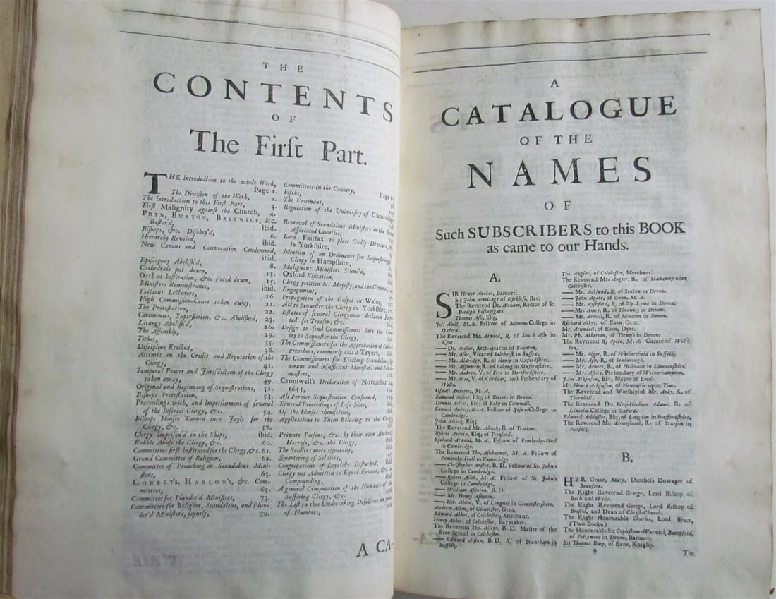 1714 Attempt recovering account of numbers & sufferings of clergy antique FOLIO - 6