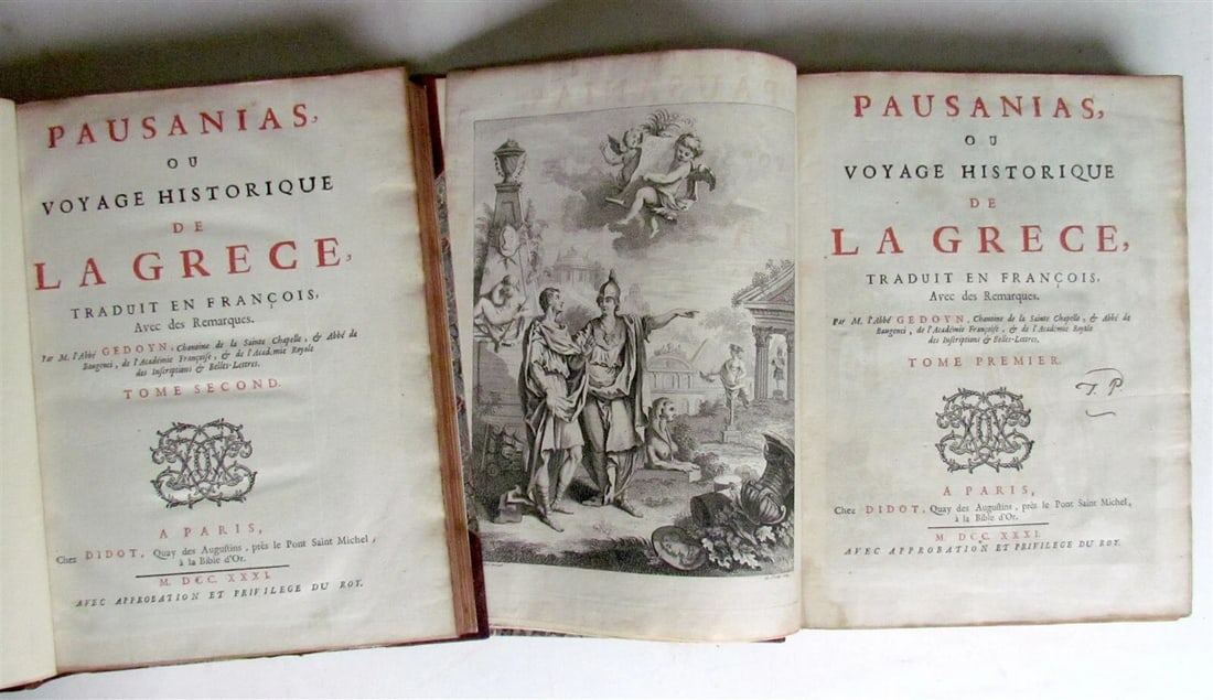 1731 Pausanias ou Voyage de La Grece antique in French ILLUSTRATED - 3