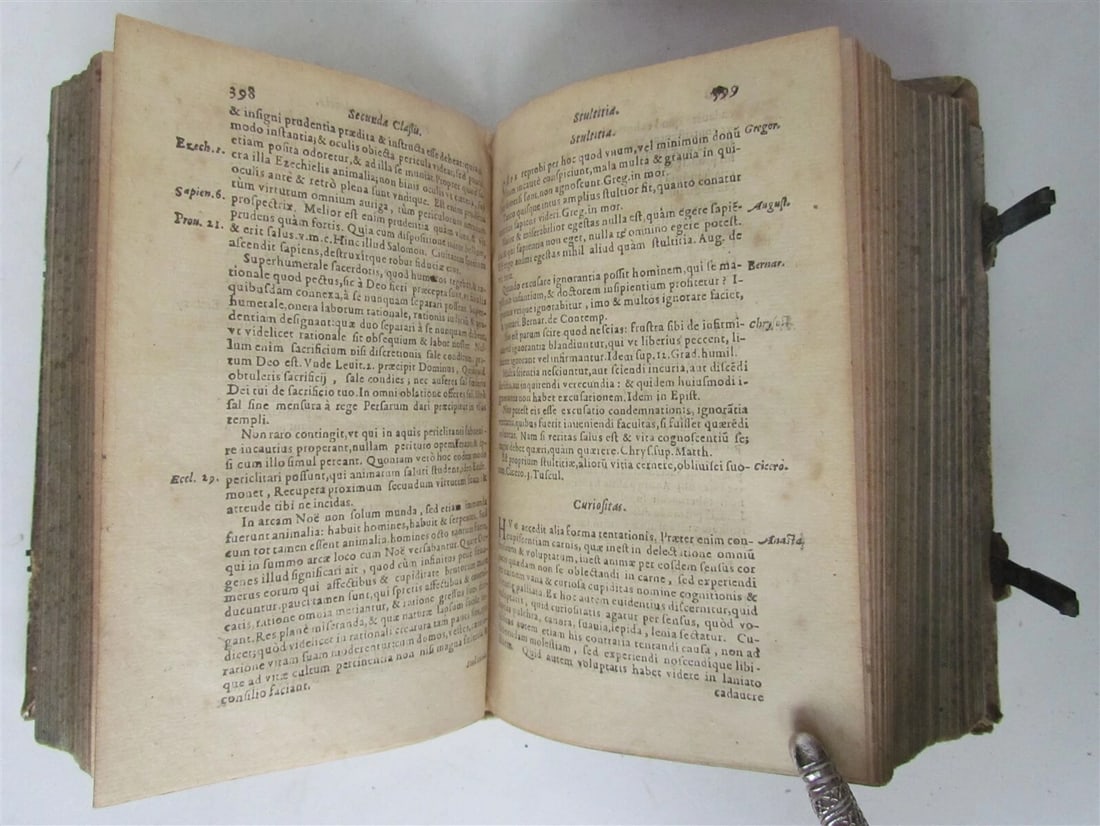 1587 Louis of Granada ANTIQUE PIGSKIN BINDING w/ CLASPS 16th century - 11