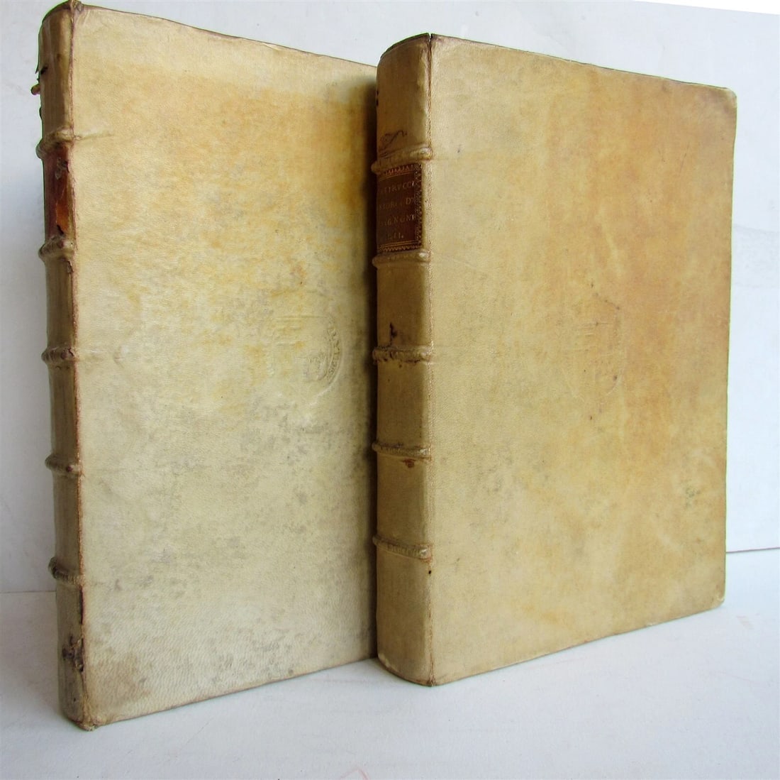 1678 2 volumes HISTORY of AVIGNON VELLUM antique Istoria della Citta' d'Avignone - 10