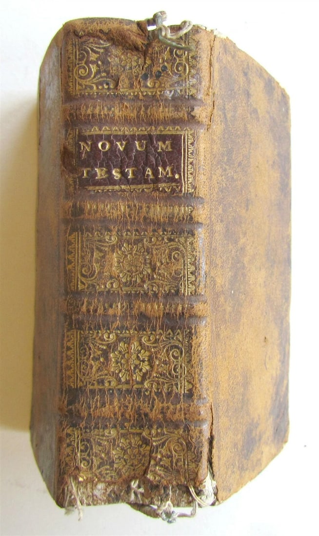 1688 GREEK BIBLE NEW TESTAMENT antique NOVUM TESTAMENTUM - 3