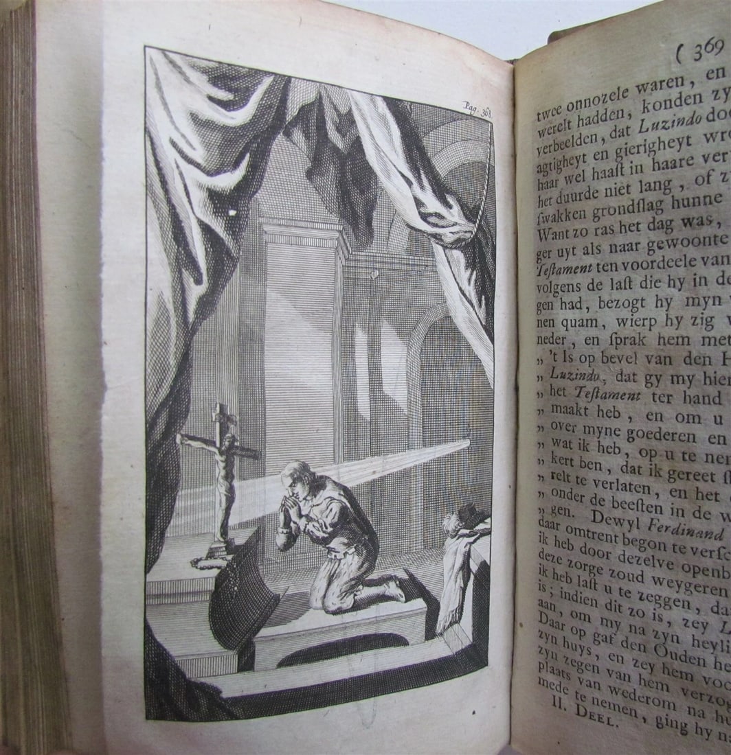 1727 3 VOLUMES FRAUDS of ROMISH MONKS & PRIESTS ANTIQUE VELLUM illustrated - 6