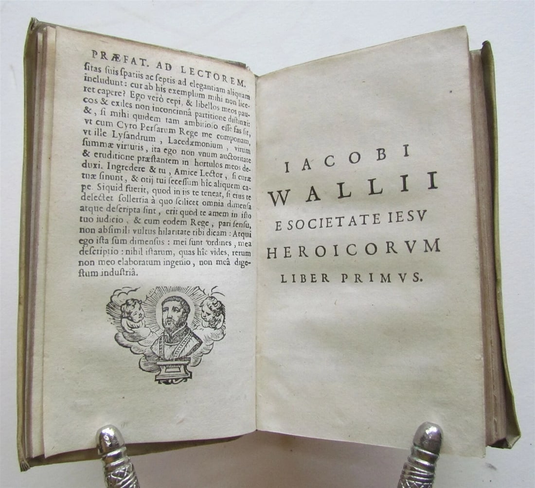 1657 PLANTIN PRESS POETRY by Jacobus Wallius ANTIQUE VELLUM BOUND 17th CENTURY - 4