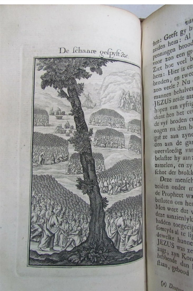 1741 ILLUSTRATED JESUS WONDERS HISTORY by A. CALMET ANTIQUE in DUTCH w/ MAP - 8