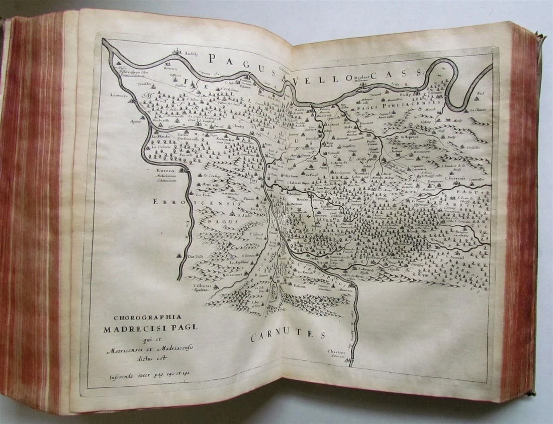 1654 HISTORY FRANCE D. BLONDEL Genealogiae Francicae VELLUM antique FOLIO MAPS - 8