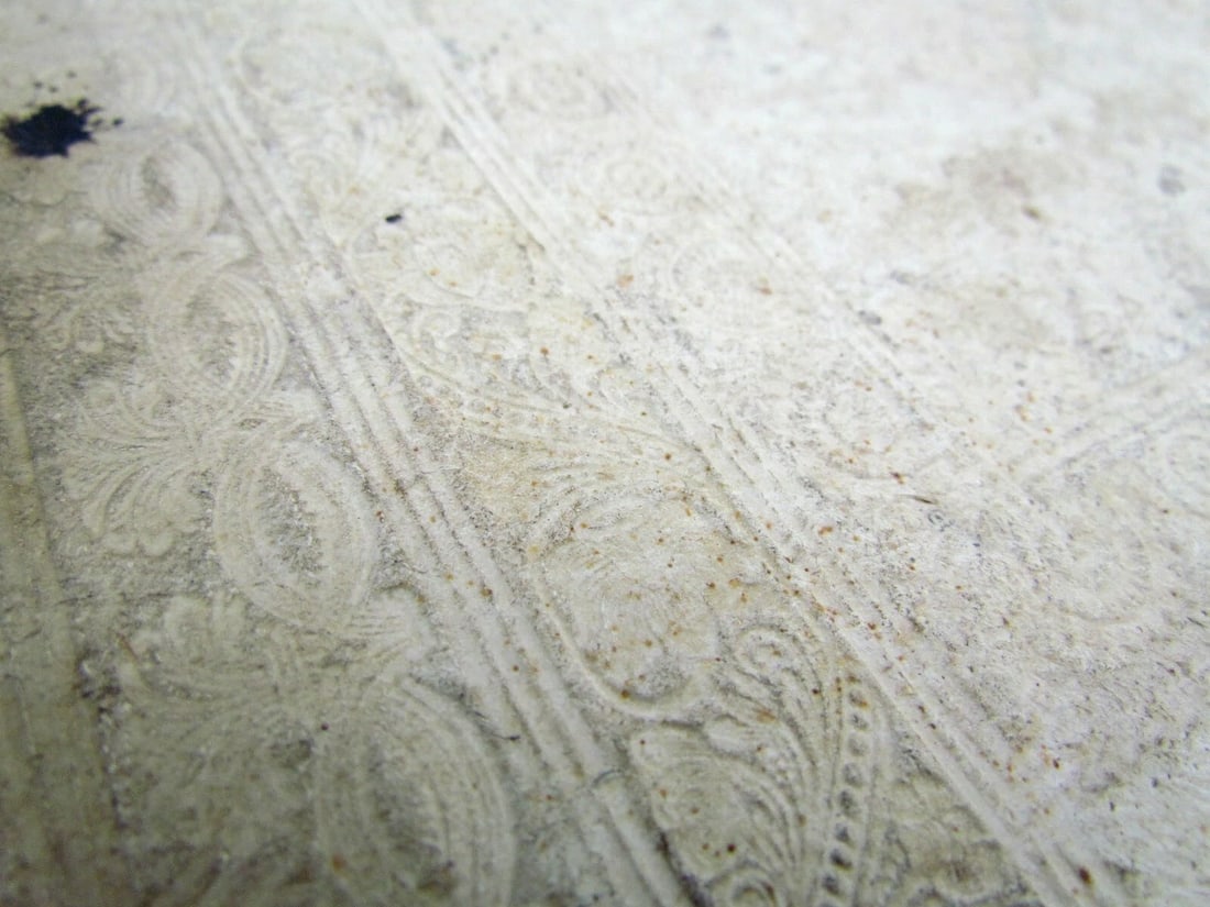 1693 BLIND-STAMPED PIGSKIN OVER WOODEN BOARDS FOLIO ANNALES ECCLESIASTICI - 11
