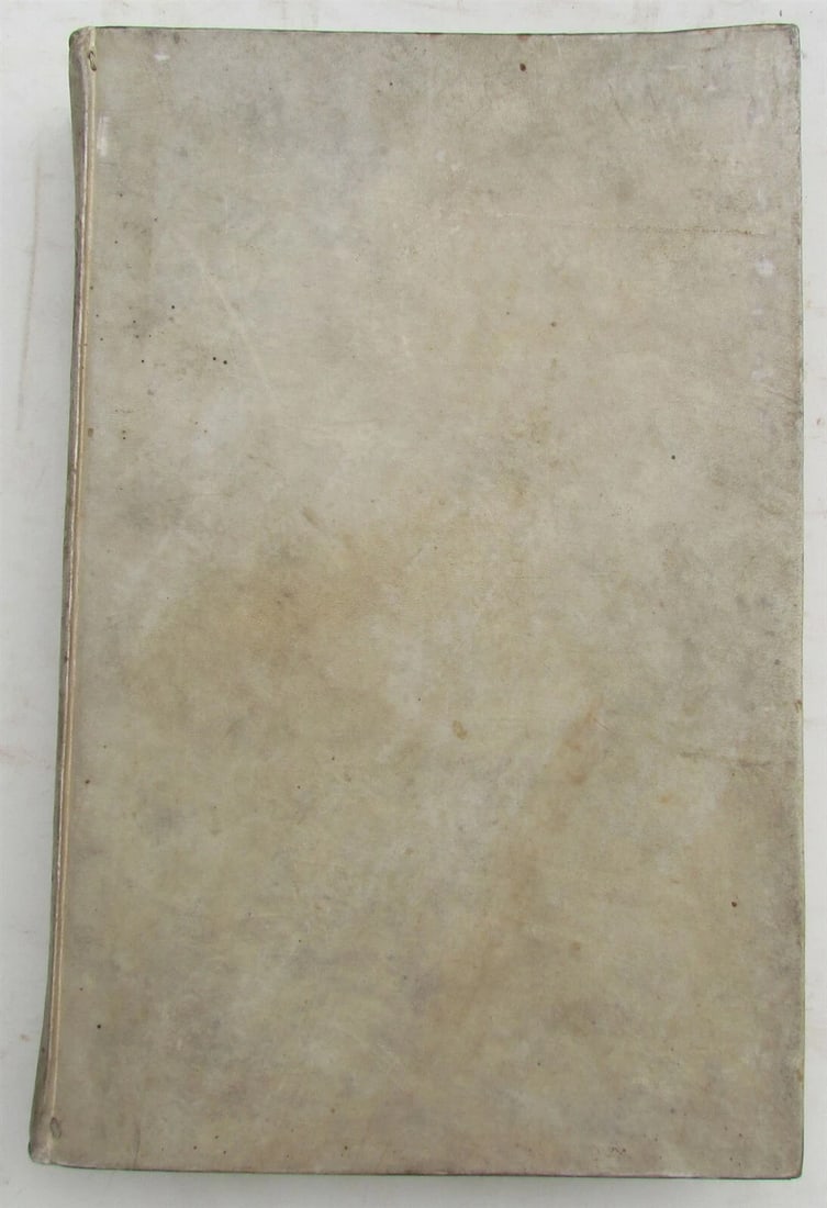 1760 VELLUM BINDING FOLIO JUS CANONICUM UNIVERSUM ANACLETO REIFFENSTUEL ANTIQUE - 3