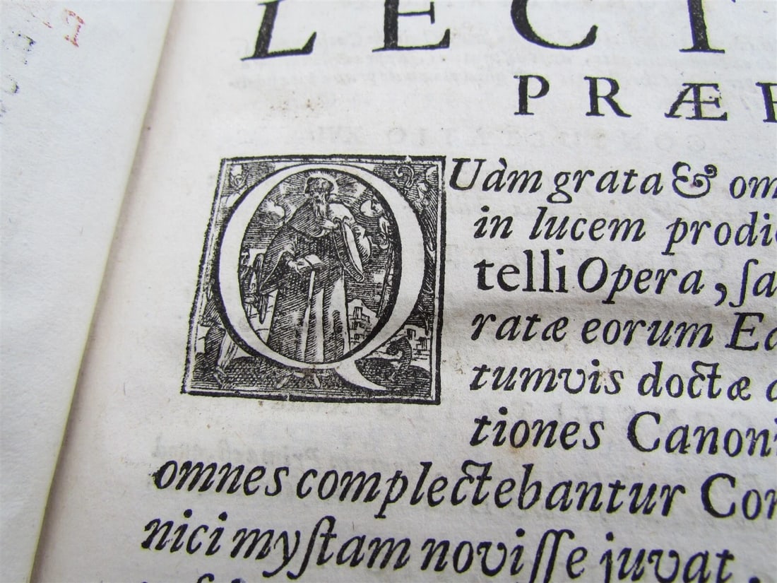 1723 VELLUM BOUND FOLIO THEOLOGY by JACOBI PIGNATELLI antique ATTRACTIVE BINDING - 8
