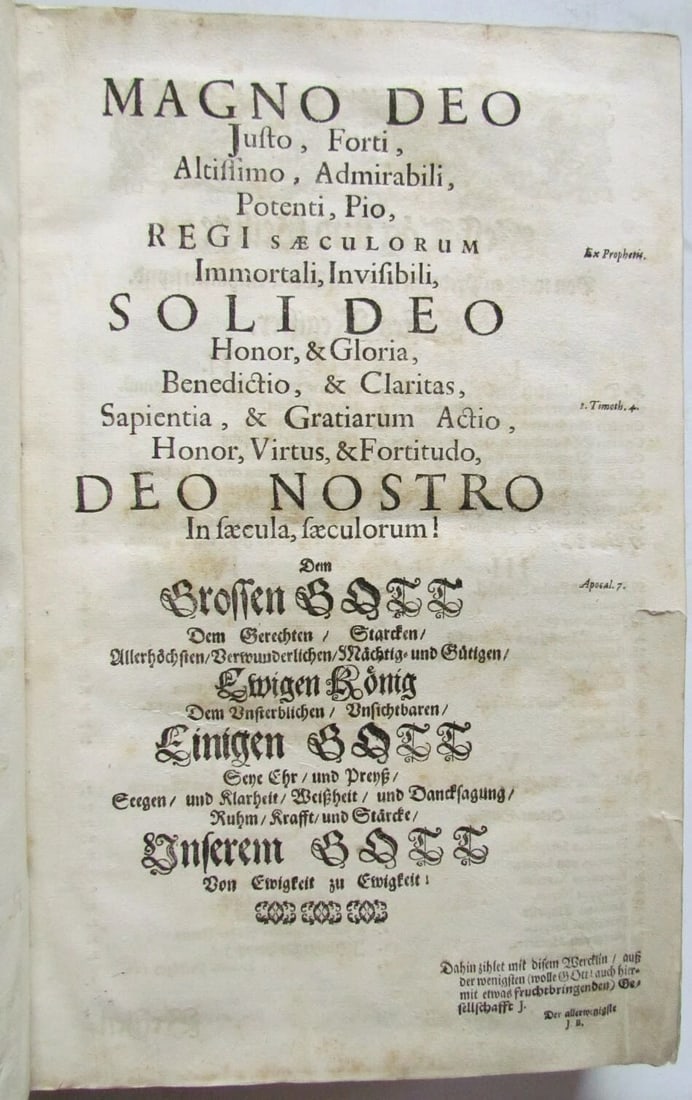 1683 ANTIQUE VELLUM BOUND FOLIO in GERMAN by JESUIT JOANNE BODLER - 4