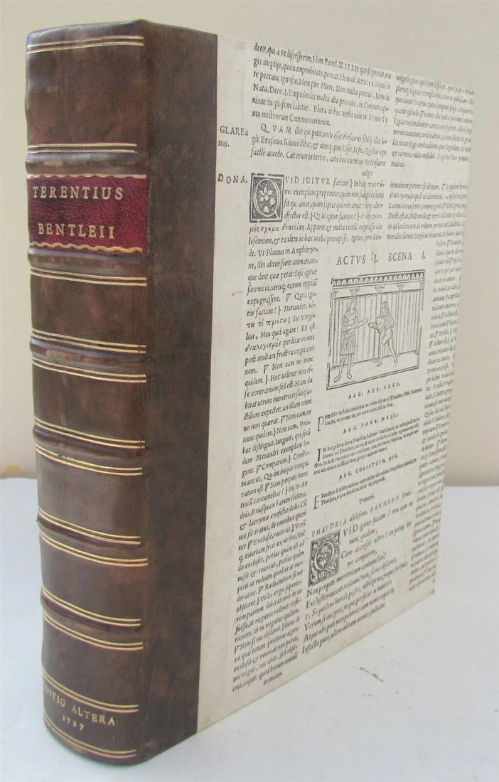 BENTLEY'S TERENCE 1727 antique TERENTIUS AFER PUBLIUS COMOEDIAE Classic Comedies - 2