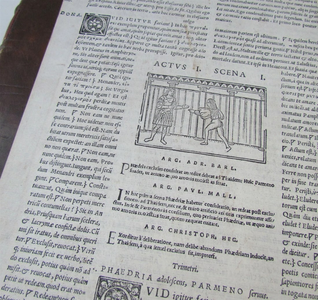 BENTLEY'S TERENCE 1727 antique TERENTIUS AFER PUBLIUS COMOEDIAE Classic Comedies - 6