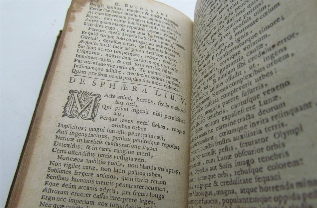 1687 SCOTTISH POETRY by George BUCHANAN antique - 5
