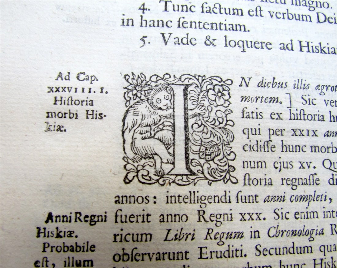 1722 2 VOLUMES Commentary on Isaiah by C.Vitringa antique FOLIOS VELLUM w/ MAP - 10