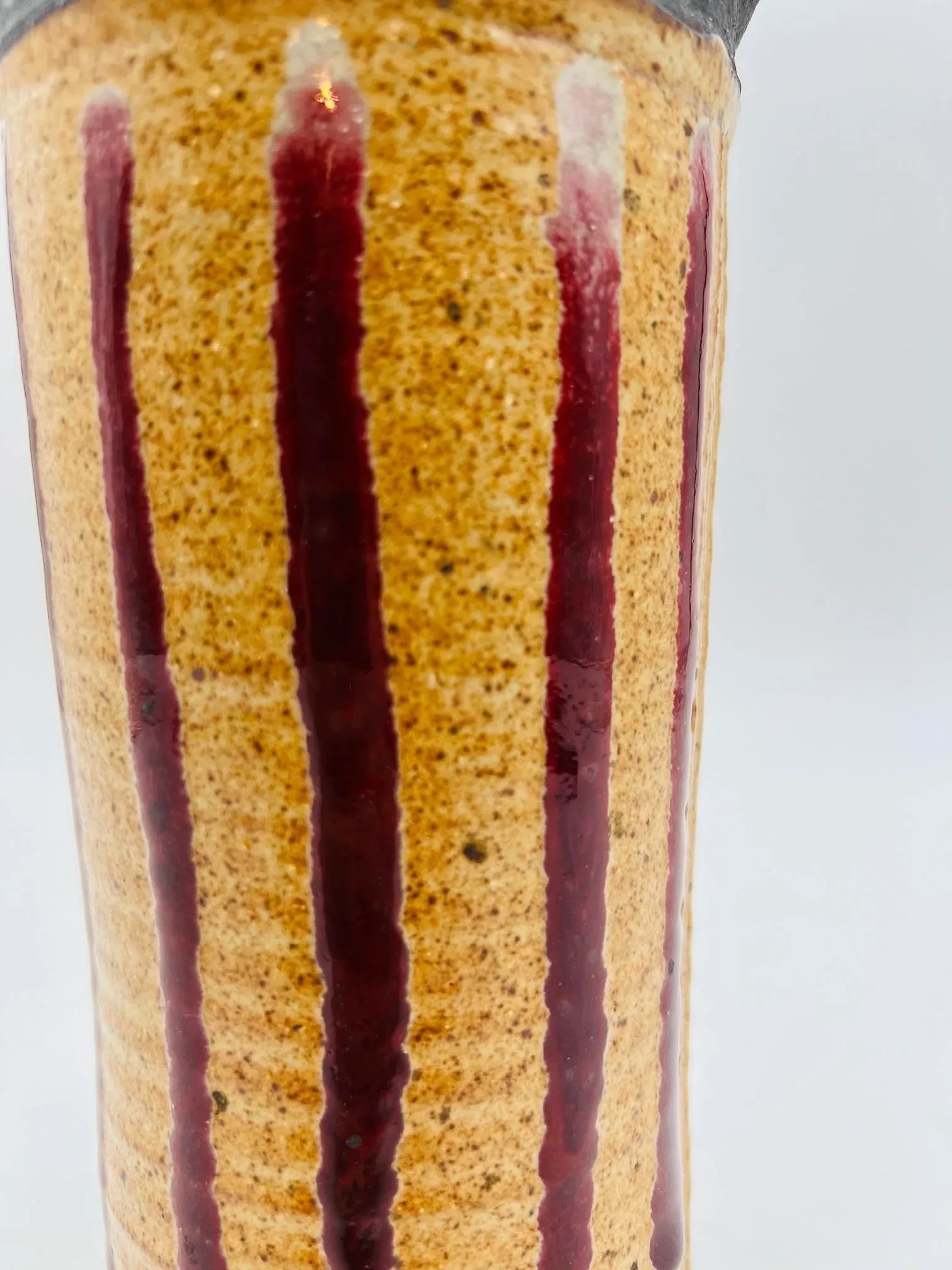 Otto and Vivika Heino Mid-Century Modern Oxblood Drip Ceramic Pottery - 6