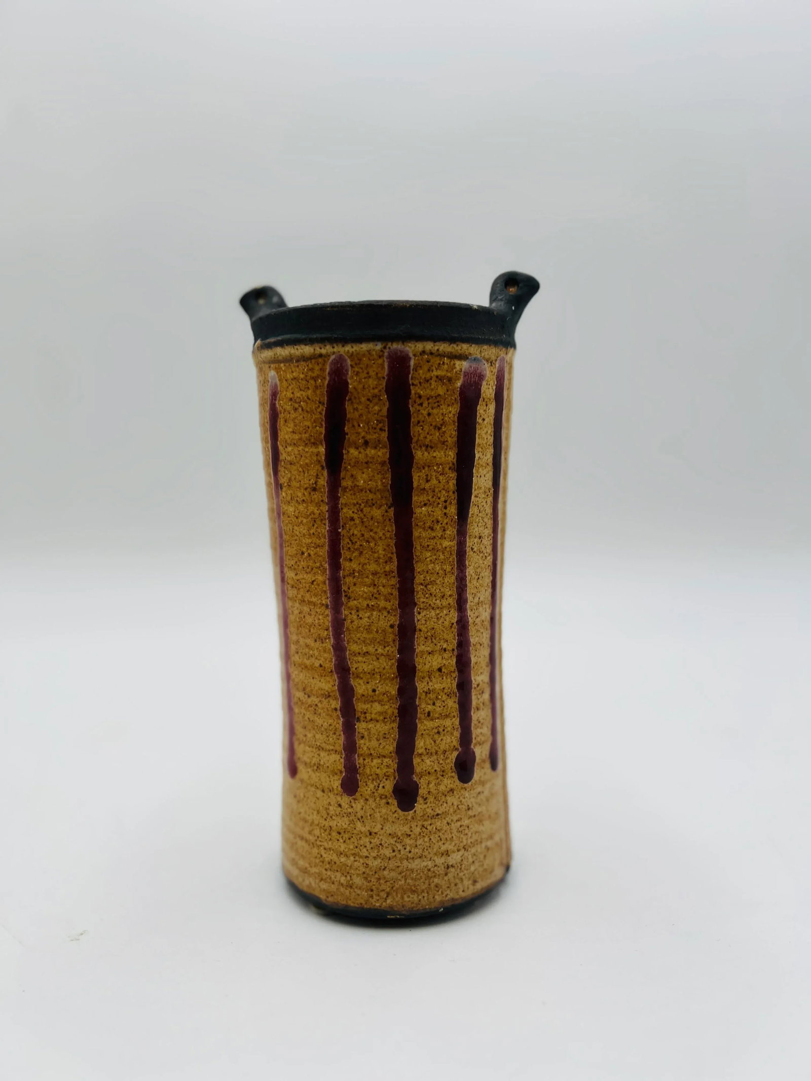 Otto and Vivika Heino Mid-Century Modern Oxblood Drip Ceramic Pottery - 7