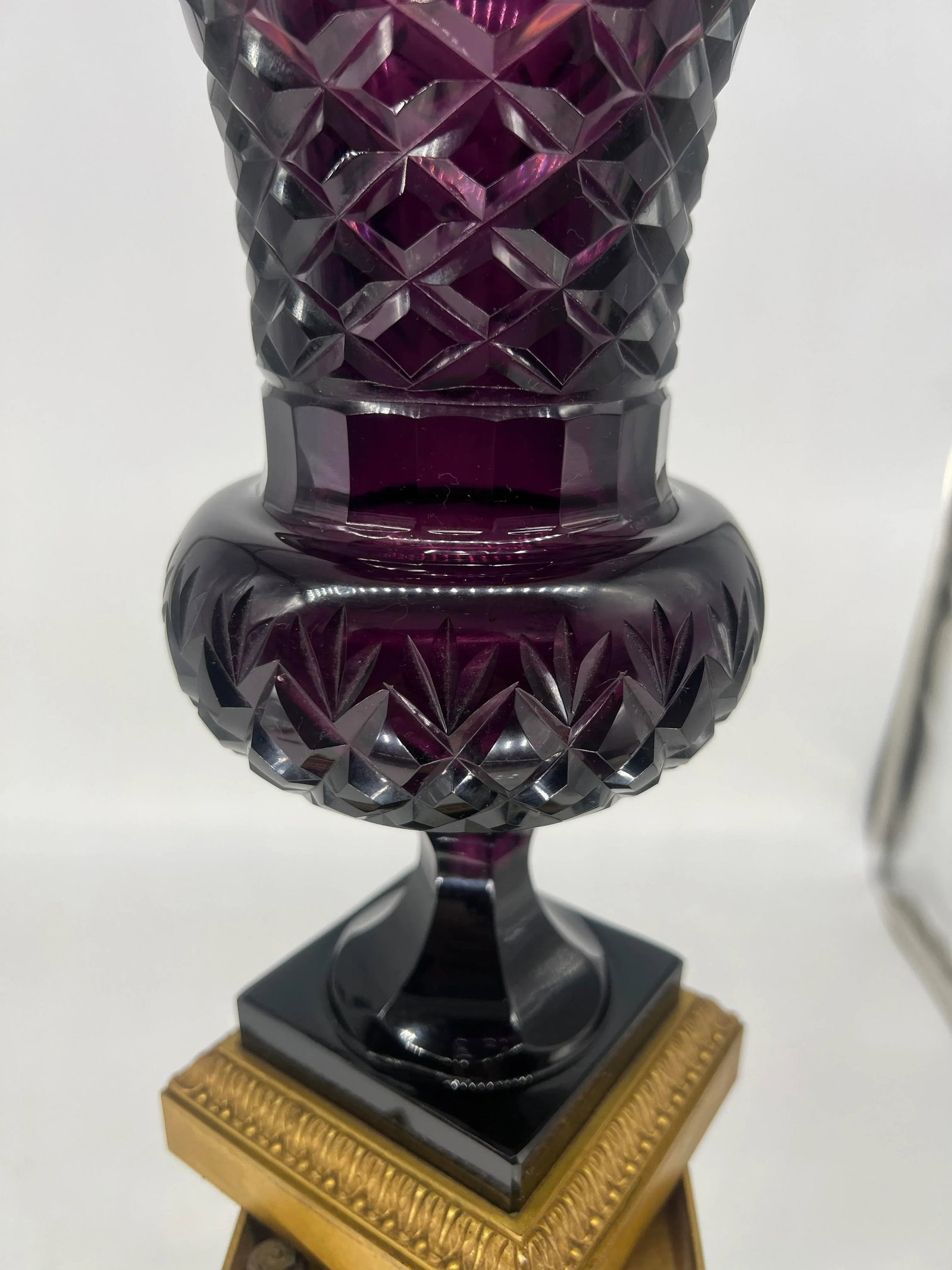 Pair, 19th Century Austrian Ormolu Mounted Amethyst Urns - 11