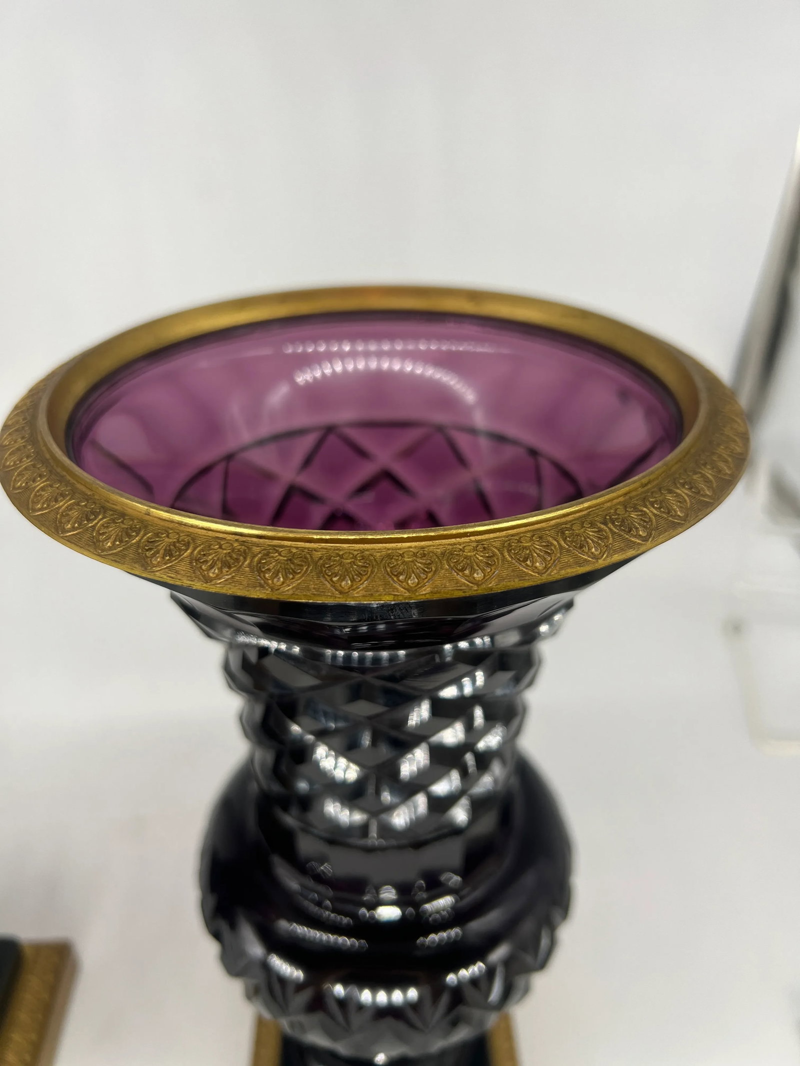 Pair, 19th Century Austrian Ormolu Mounted Amethyst Urns - 6