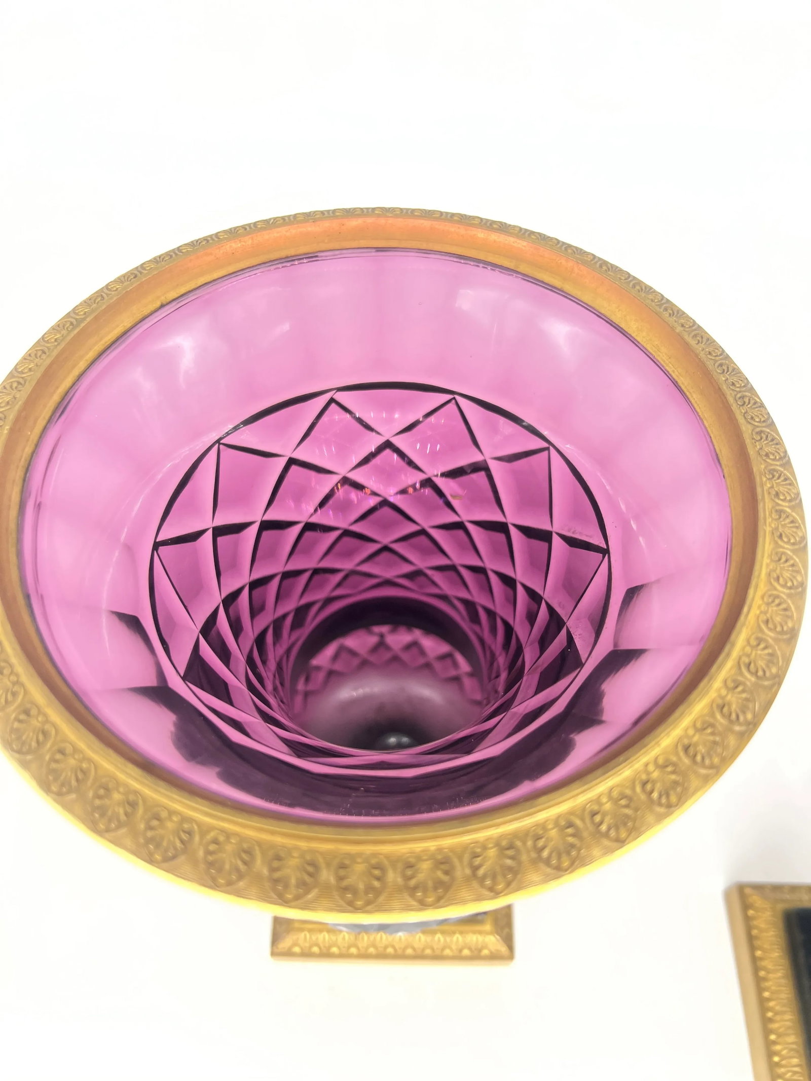 Pair, 19th Century Austrian Ormolu Mounted Amethyst Urns - 8