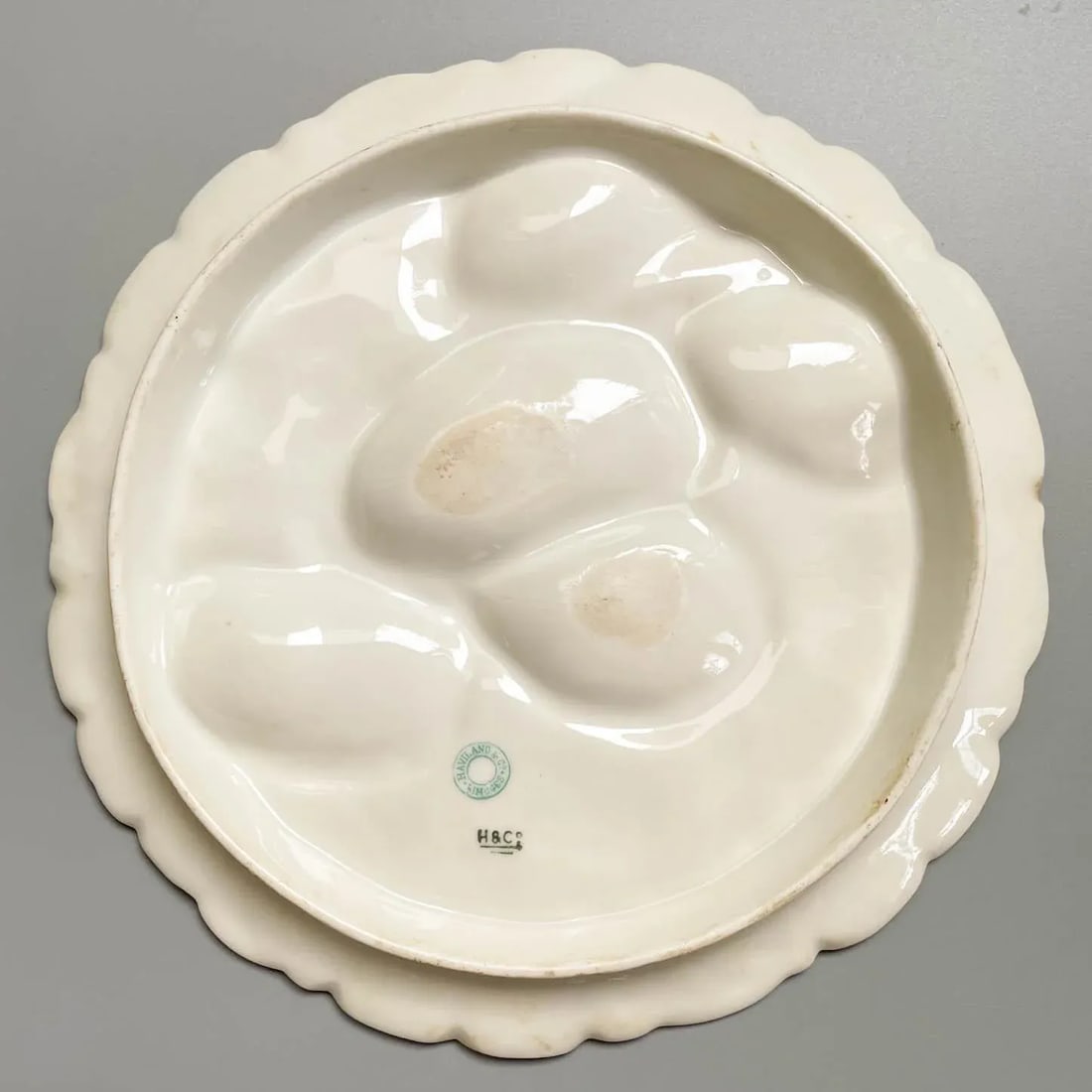 19th Century Haviland Limoges Turkey Oyster Plate - 2