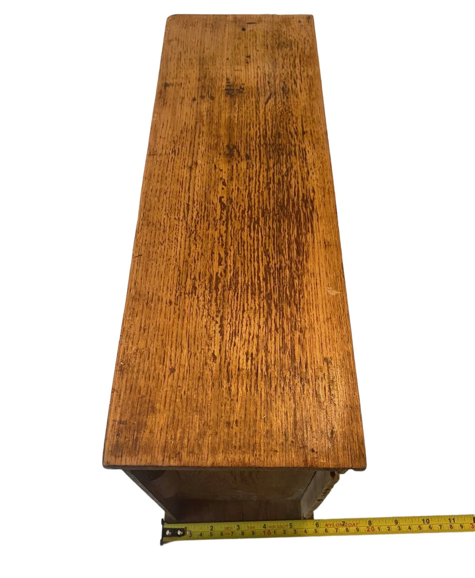 Vintage Early 20th Century Pine 5-Drawer Wall Hanging Spice Chest - 11