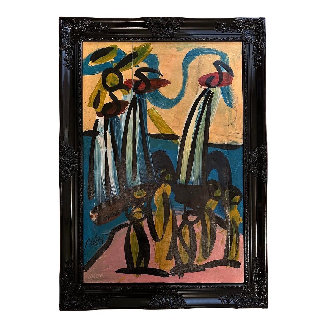 Peter Keil Original Painting: Peter Keil is a German artist that focuses primarily on abstract expressionism. Keil painted with some of the greats including Joan MirÃ³, Pablo Picasso and Andy Warhol, to name a few. This
