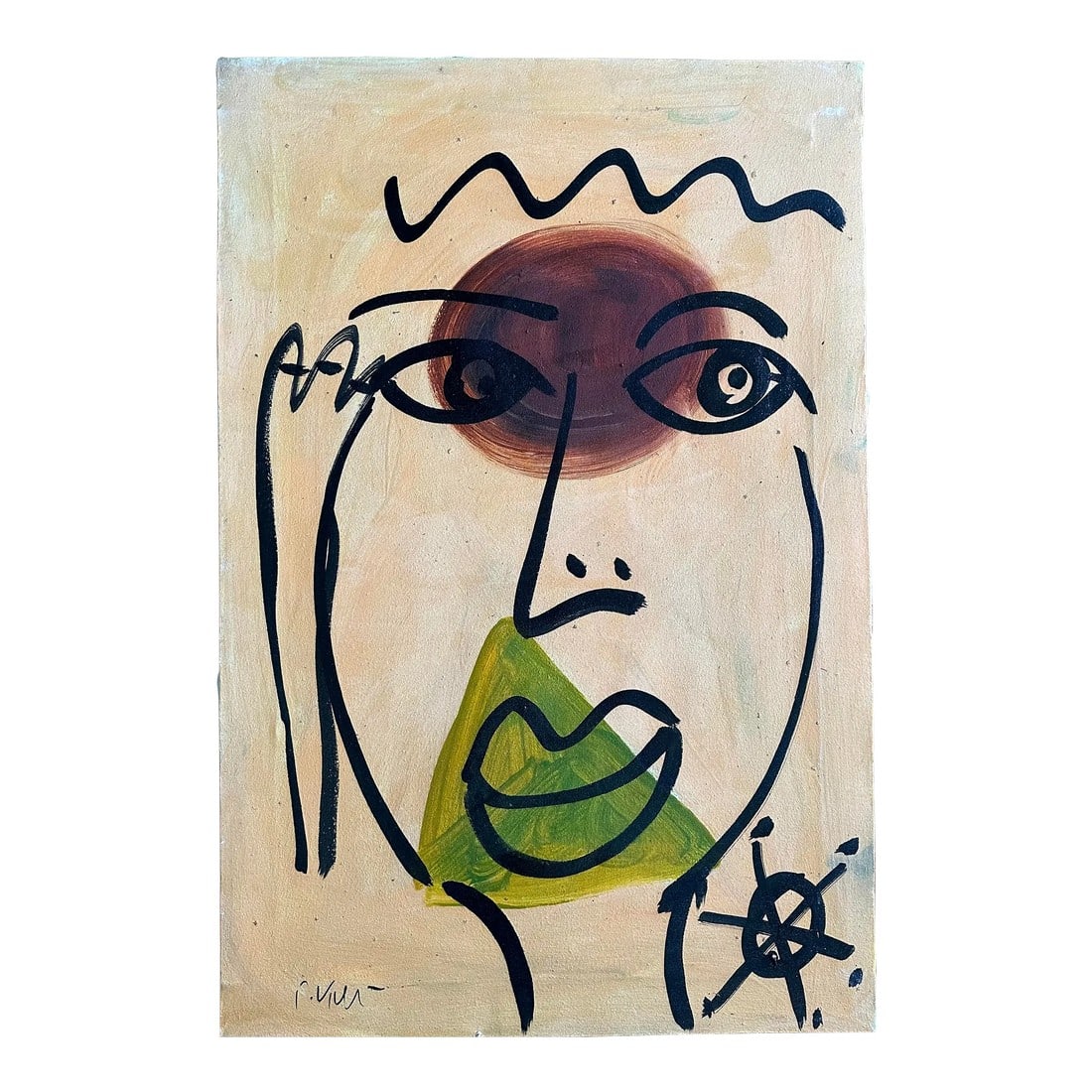 Peter Keil Original Painting: Peter Keil is a German artist that focuses primarily on abstract expressionism. Keil painted with some of the greats including Joan MirÃ³, Pablo Picasso and Andy Warhol, to name a few. This
