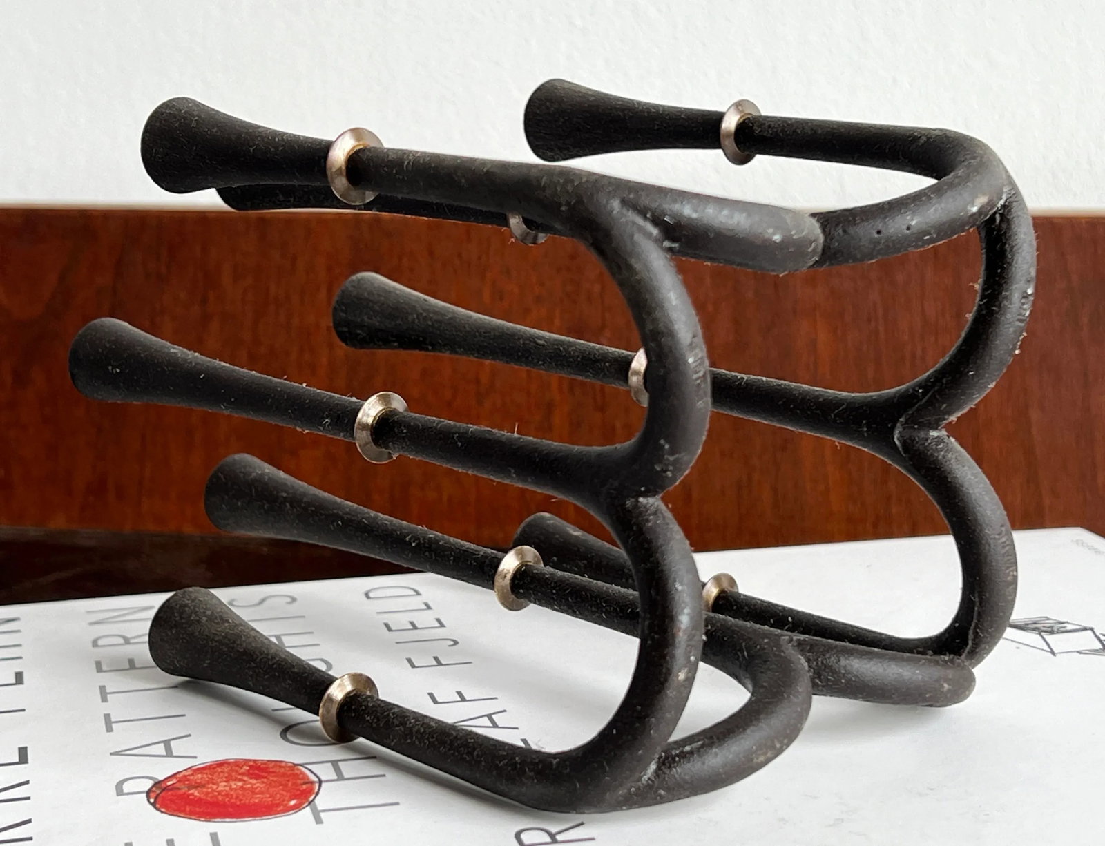 Mid Century Danish Modern Candelabra by Jens Quistgaard in Cast Iron & Brass - 6