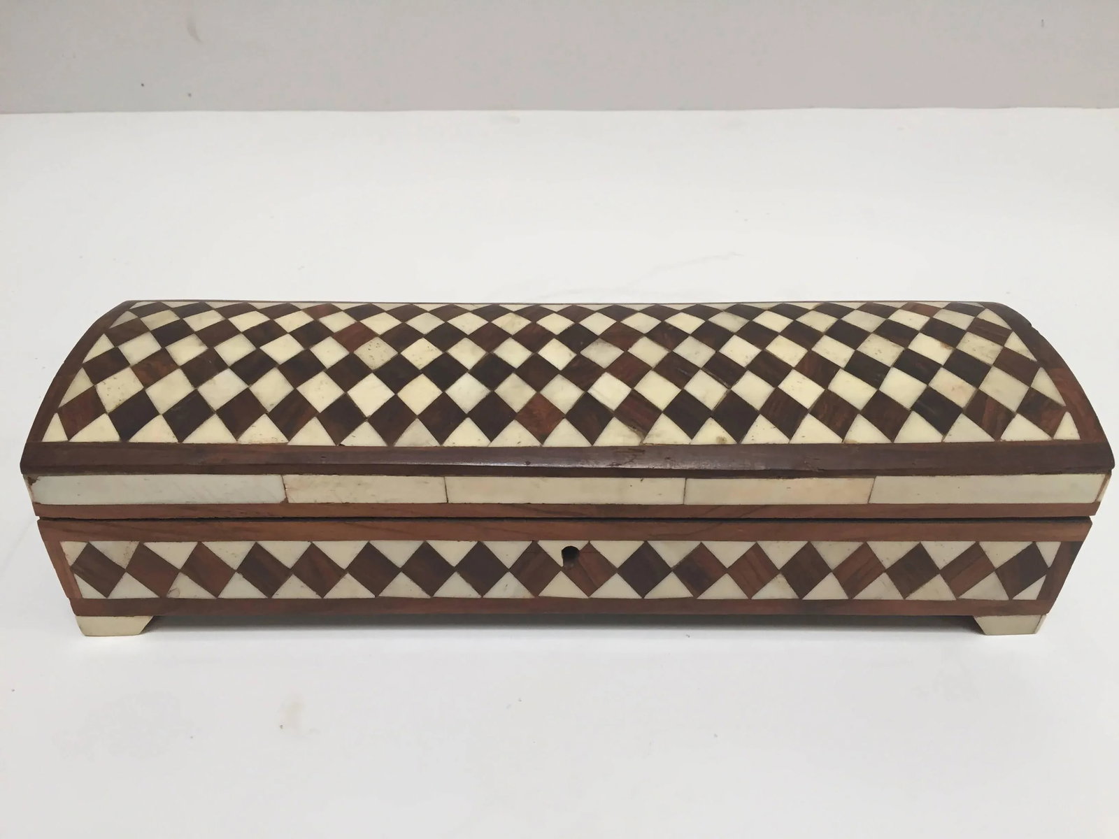 Vizagapatam Anglo-Indian Rectangular Box With Bone Inlaid - 10