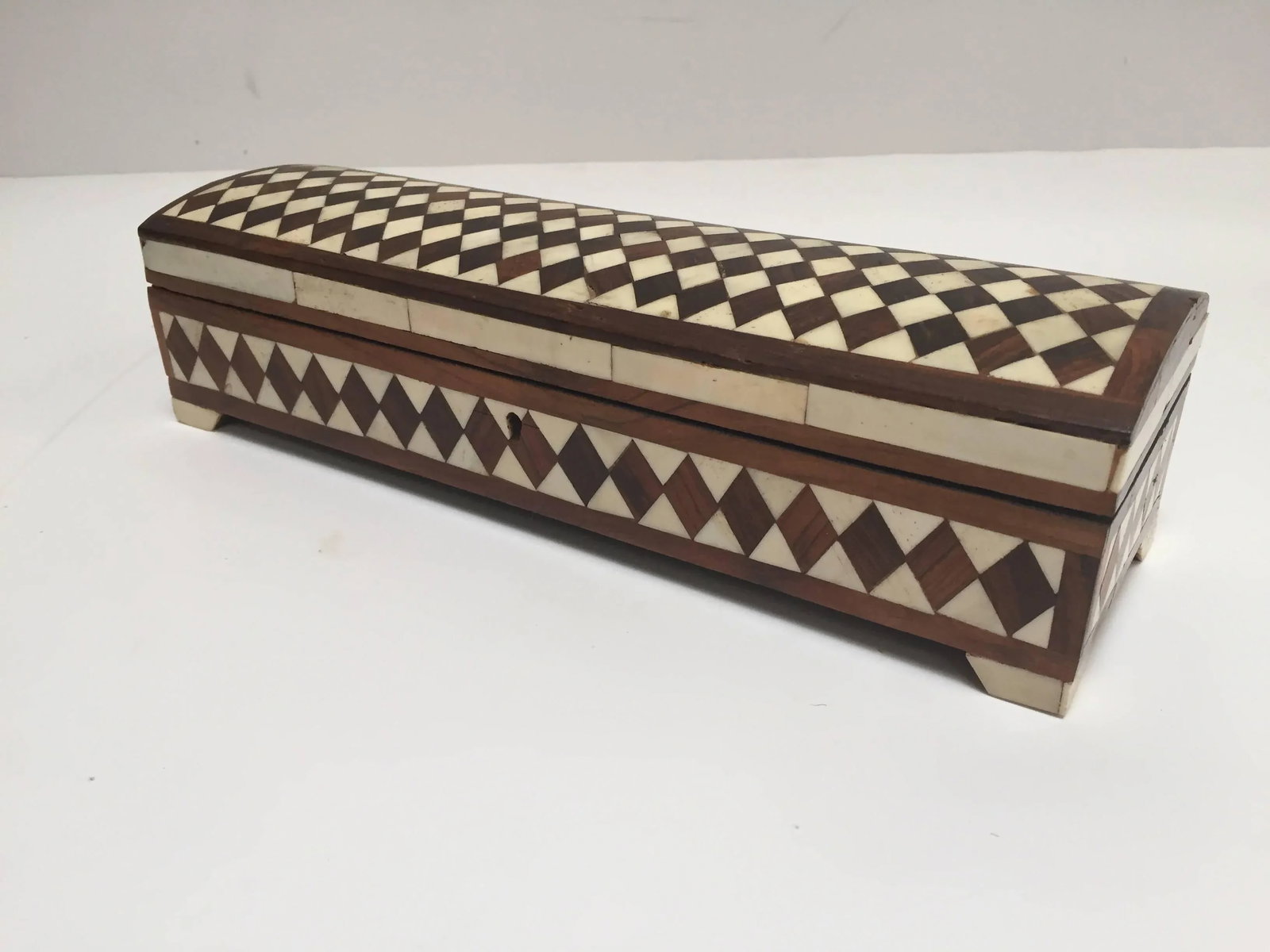 Vizagapatam Anglo-Indian Rectangular Box With Bone Inlaid - 2