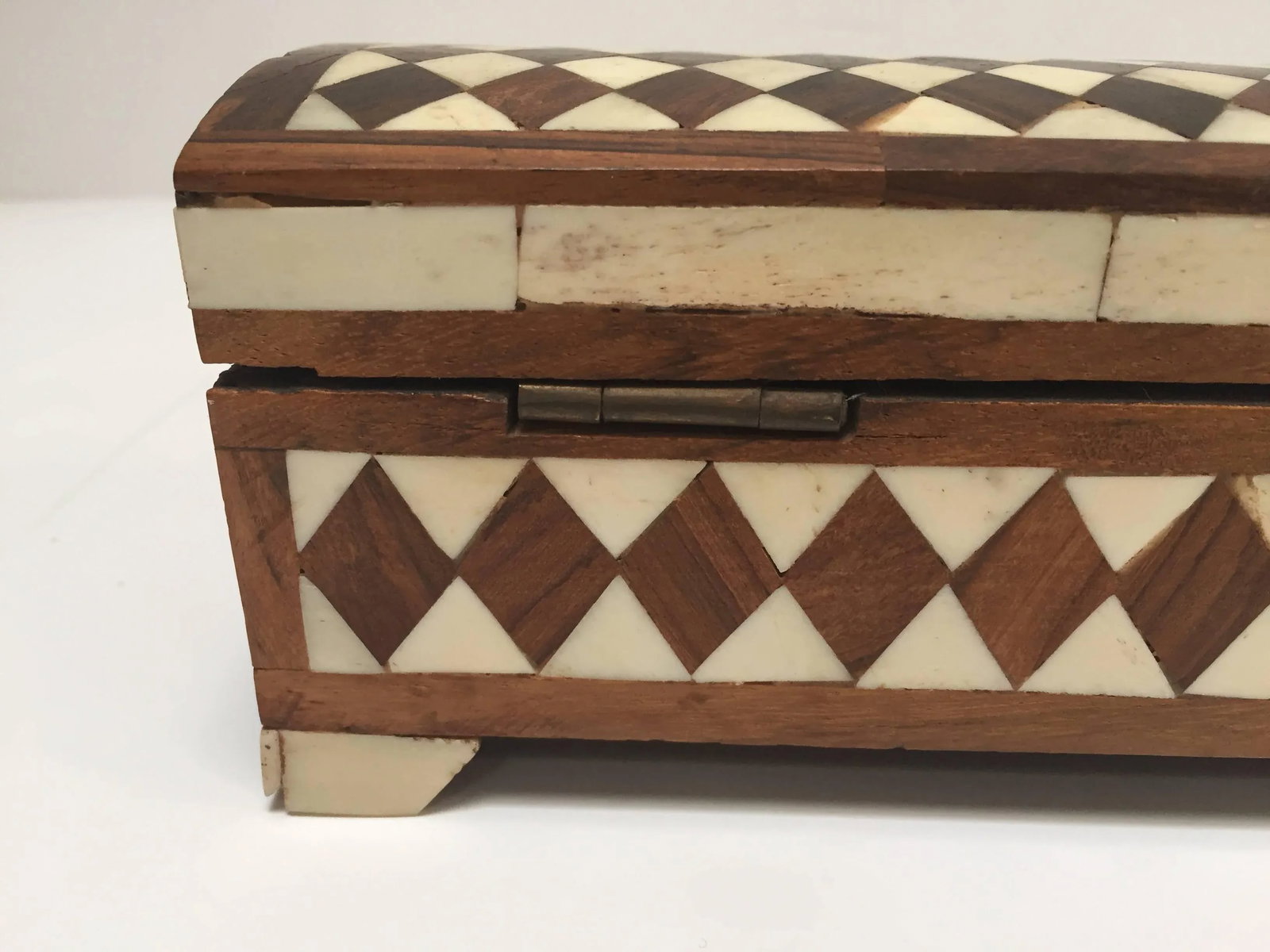 Vizagapatam Anglo-Indian Rectangular Box With Bone Inlaid - 4