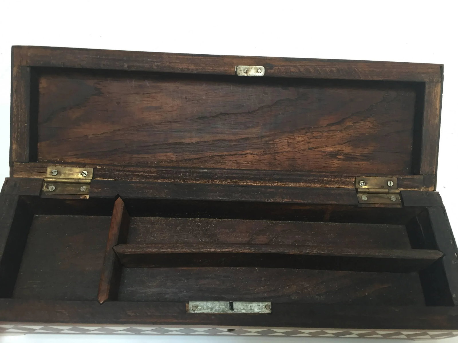 Vizagapatam Anglo-Indian Rectangular Box With Bone Inlaid - 8