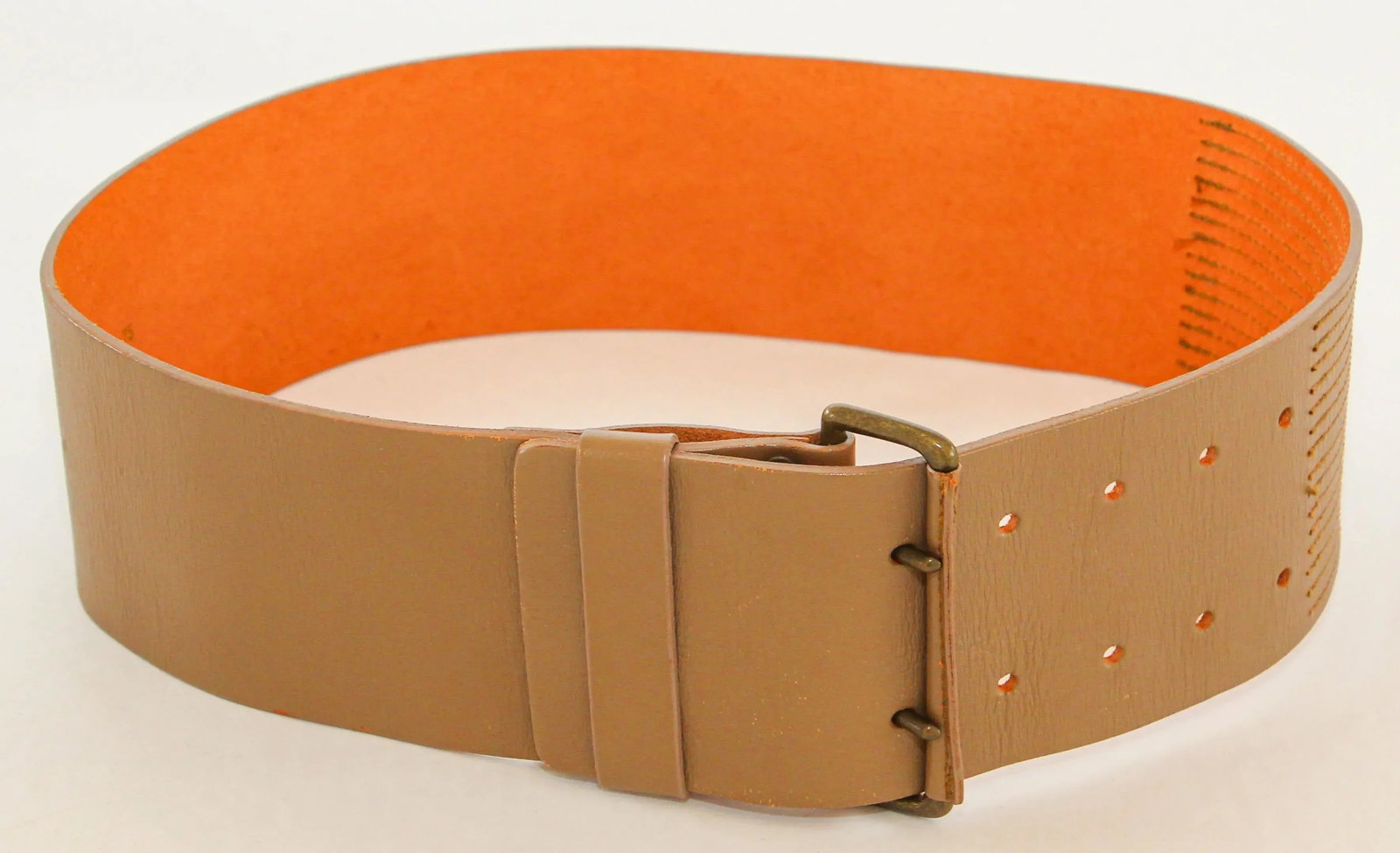 Dries Van Noten Oversized Wide Leather Waist Belt - 3