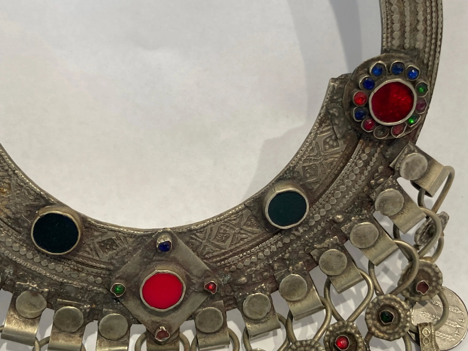 Moroccan Ethnic Silver Jewelry Choker - 10