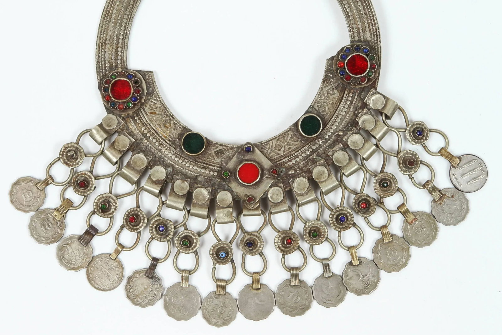 Moroccan Ethnic Silver Jewelry Choker - 5