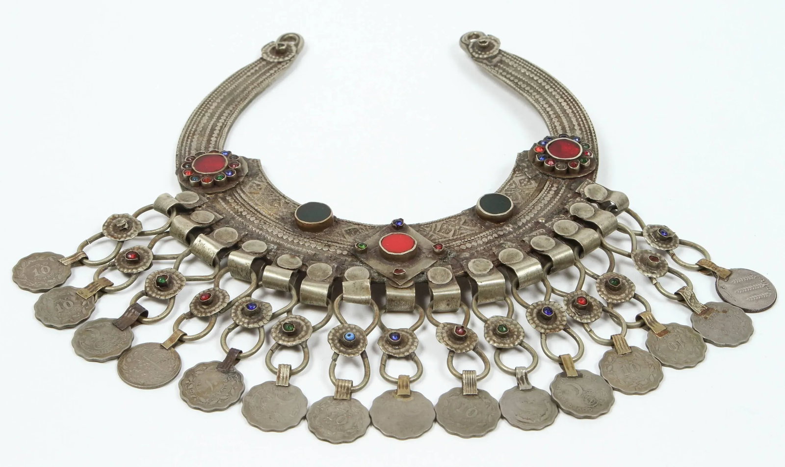 Moroccan Ethnic Silver Jewelry Choker - 8