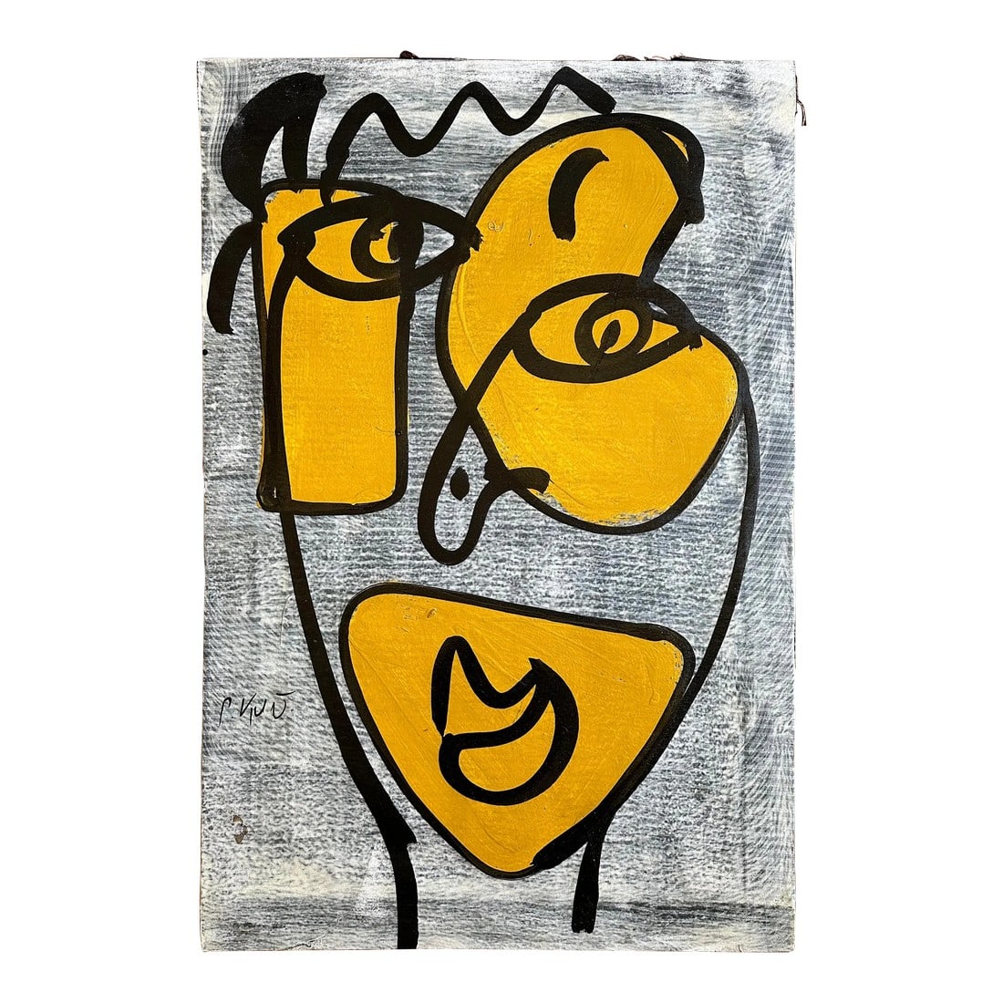 Original Peter Keil Painting: Peter Keil is a German artist that focuses primarily on abstract expressionism. Keil painted with some of the greats including Joan MirÃ³, Pablo Picasso and Andy Warhol, to name a few. This