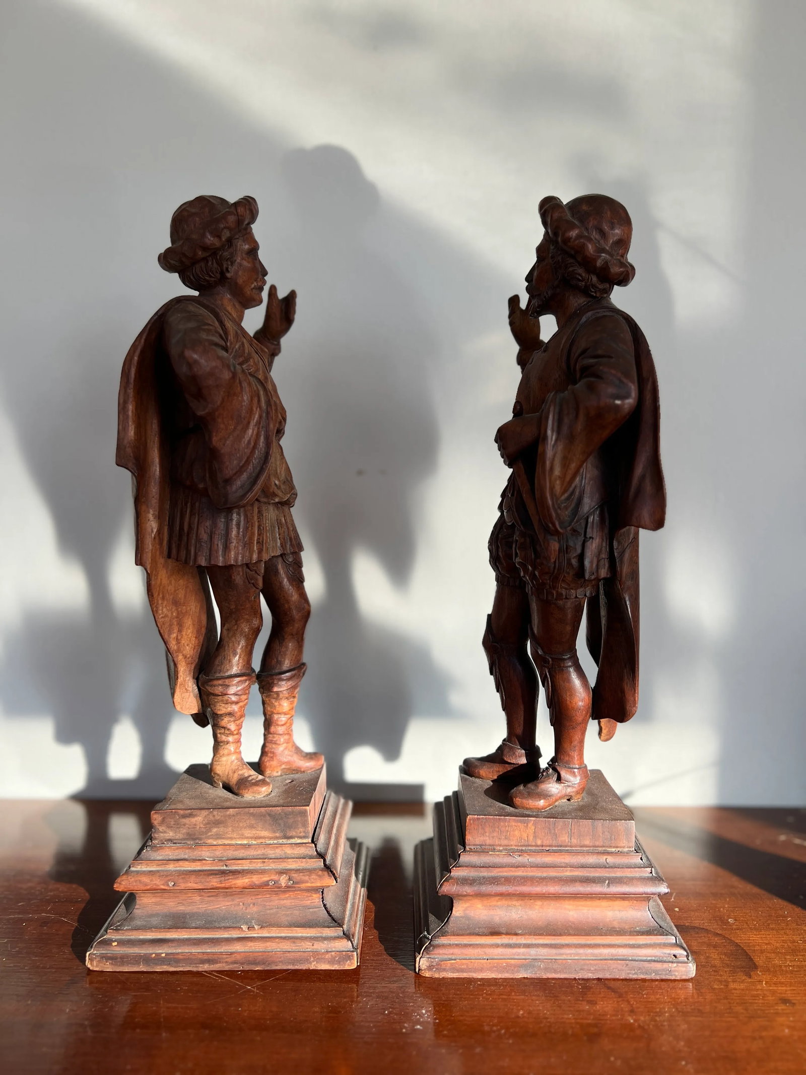 Pair, 19th Century Italian Renaissance Figural Spanish Soldiers or Landsknecht - 3