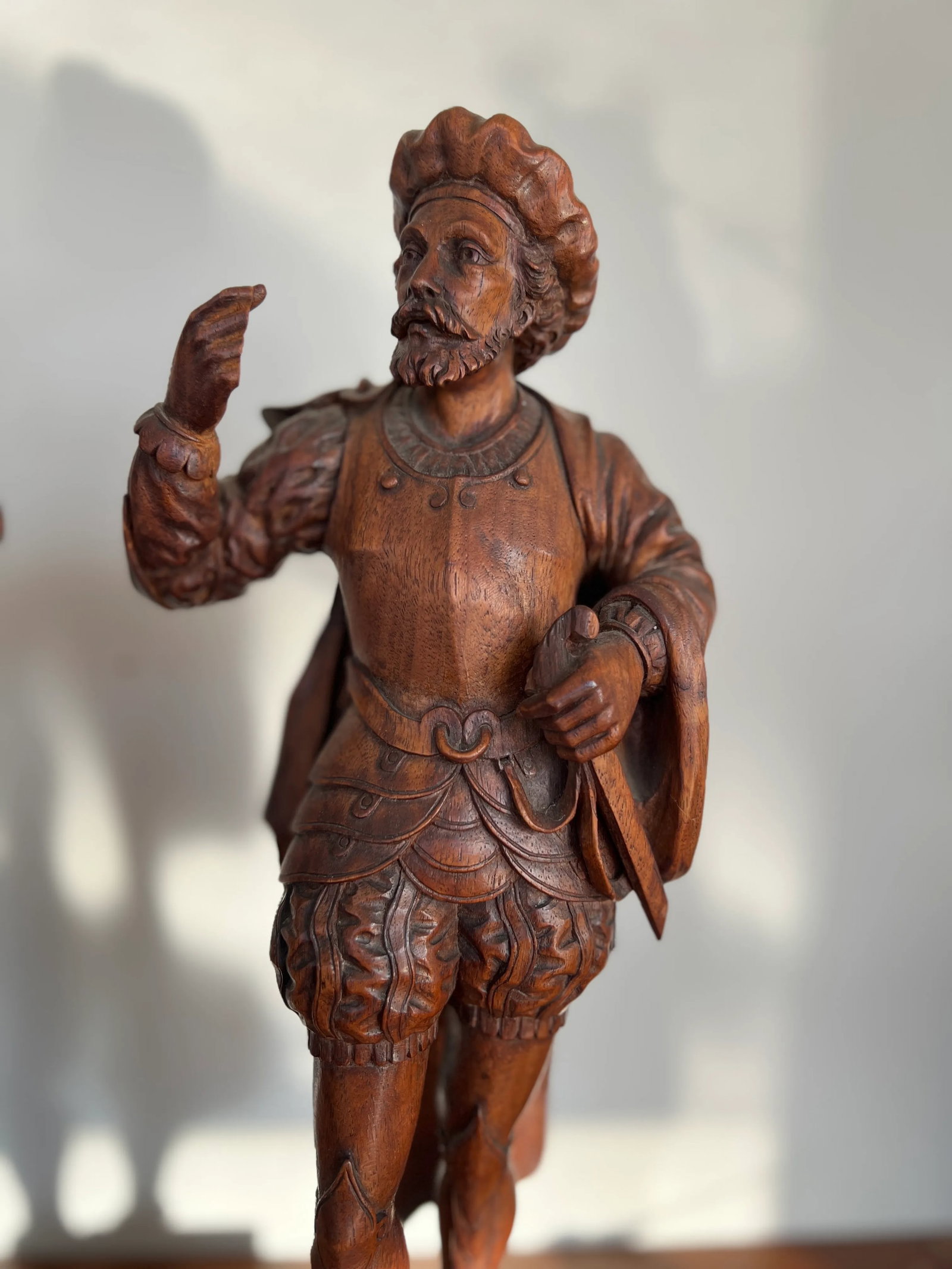 Pair, 19th Century Italian Renaissance Figural Spanish Soldiers or Landsknecht - 8