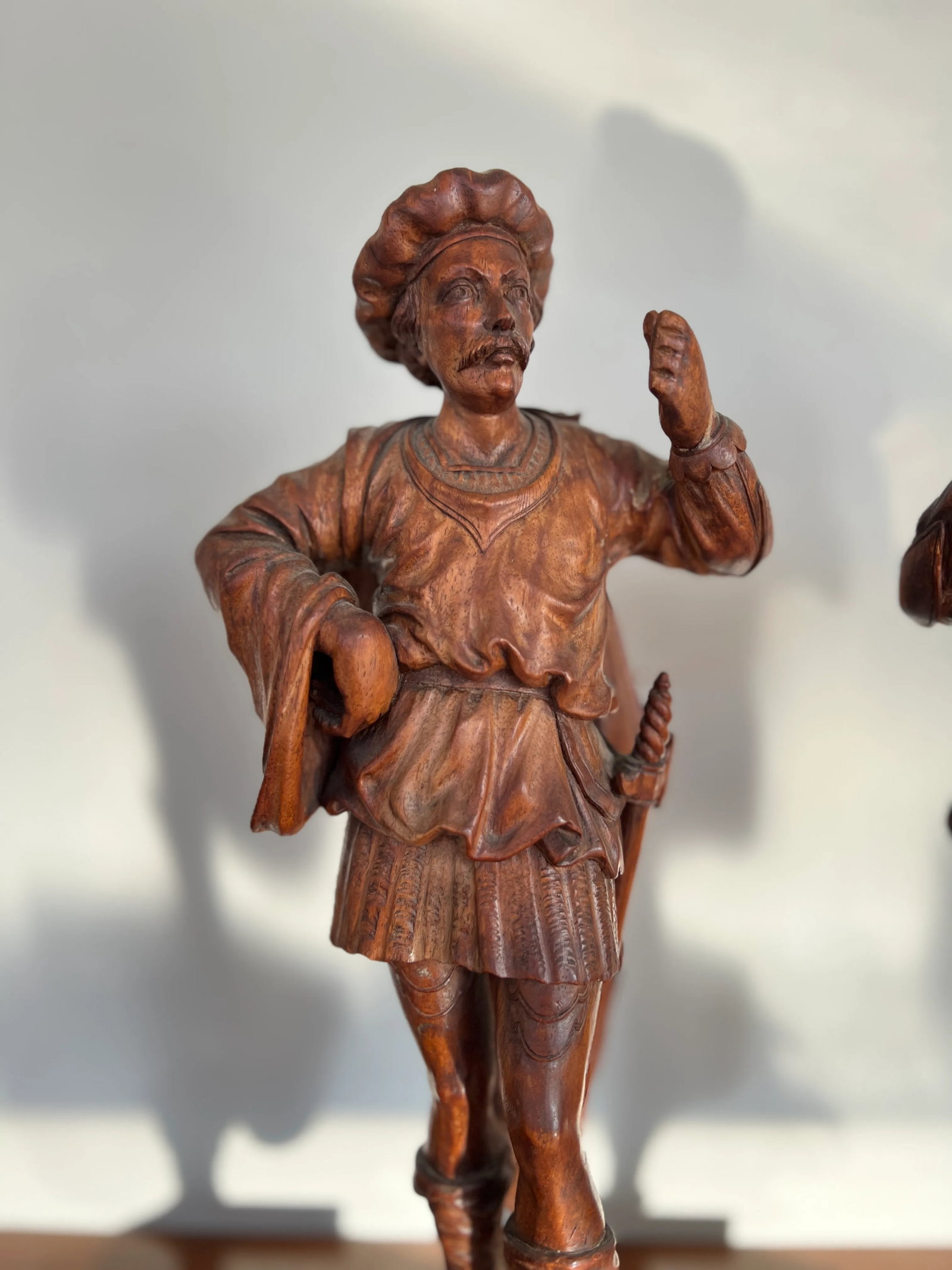 Pair, 19th Century Italian Renaissance Figural Spanish Soldiers or Landsknecht - 9