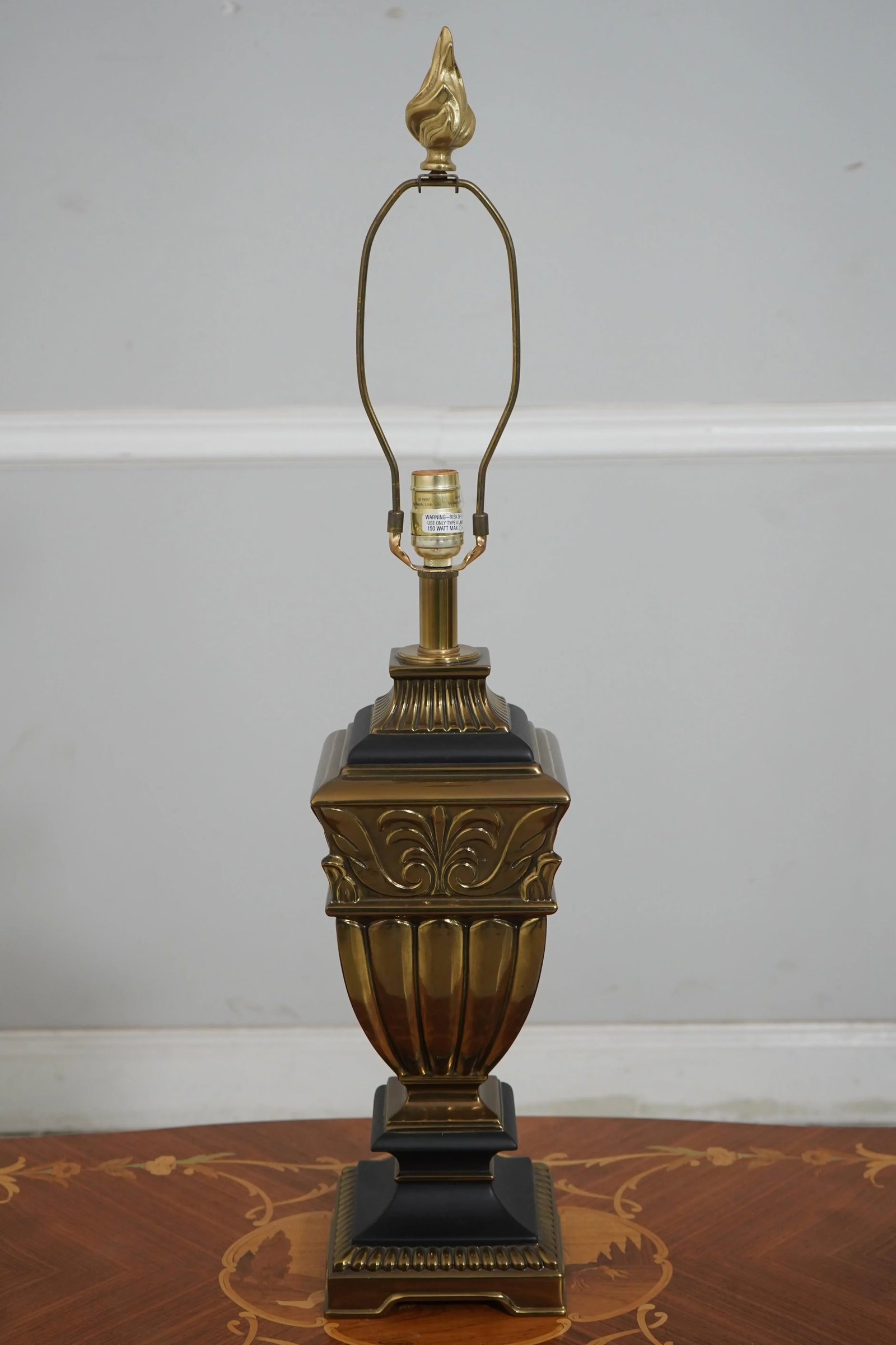 Pair Rembrant Regency Style Bronze Finish Lamps - 4