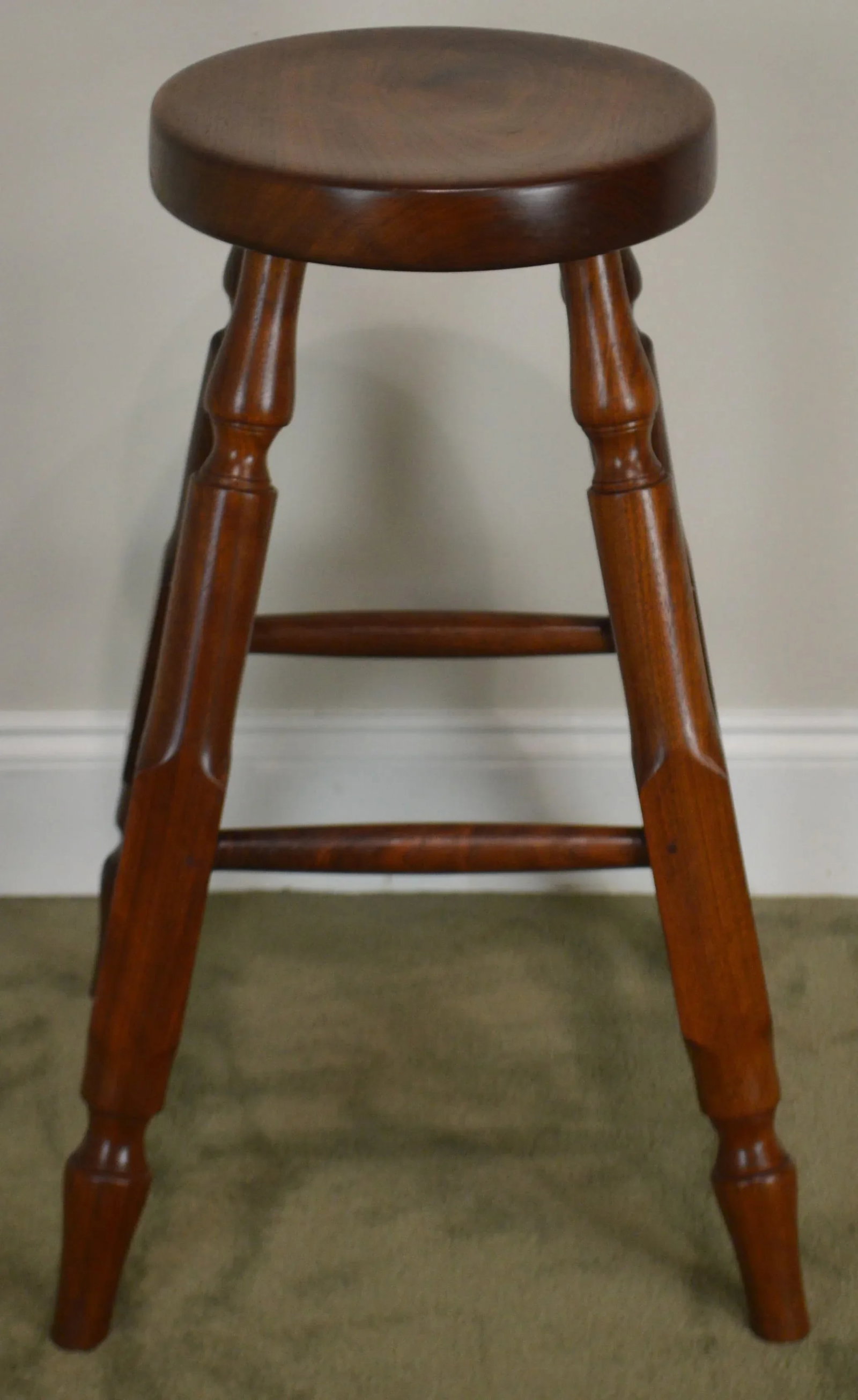 Wynnewood Woodworks Hand Crafted Solid Walnut Bar Stool - 3