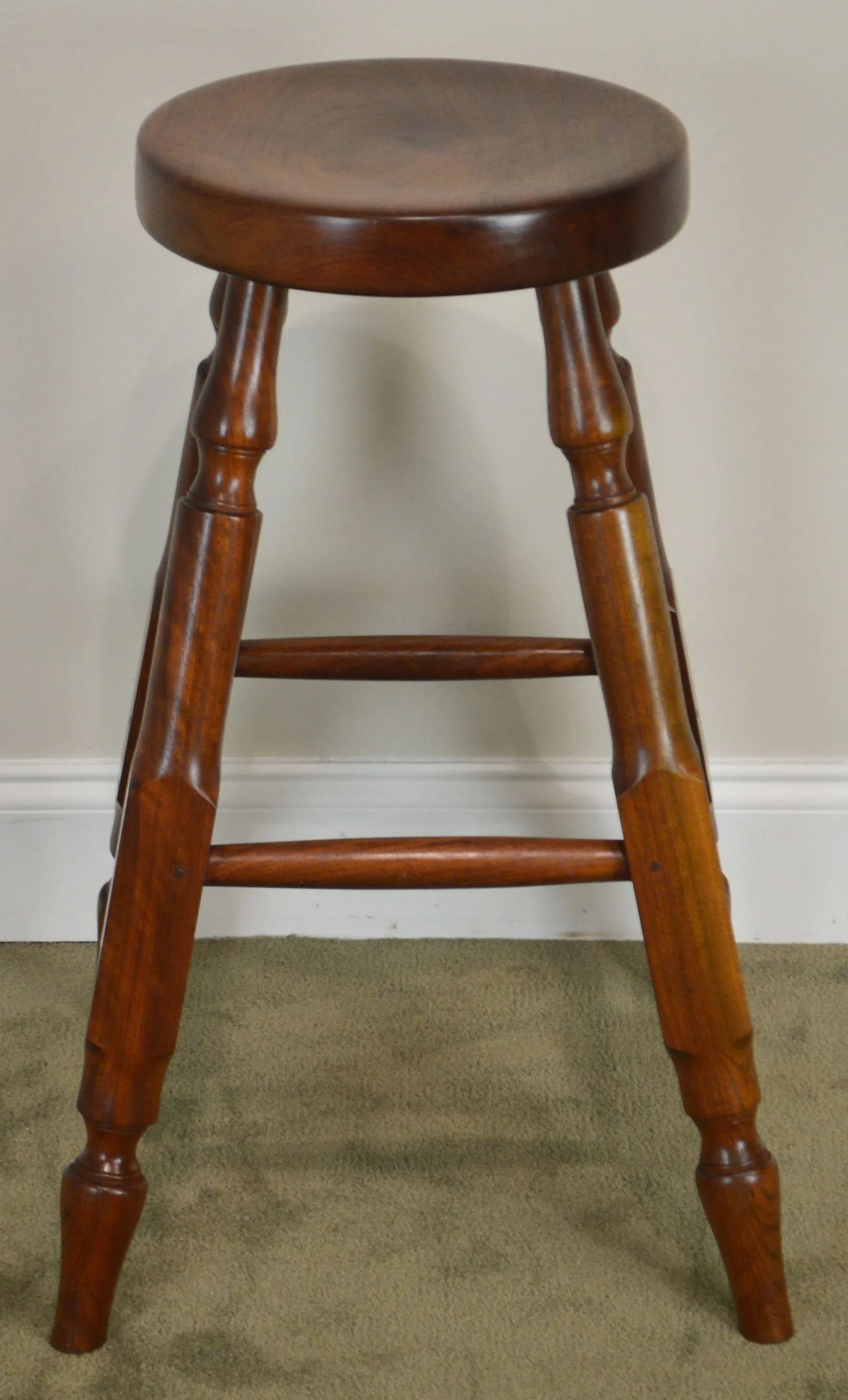 Wynnewood Woodworks Hand Crafted Solid Walnut Bar Stool - 5