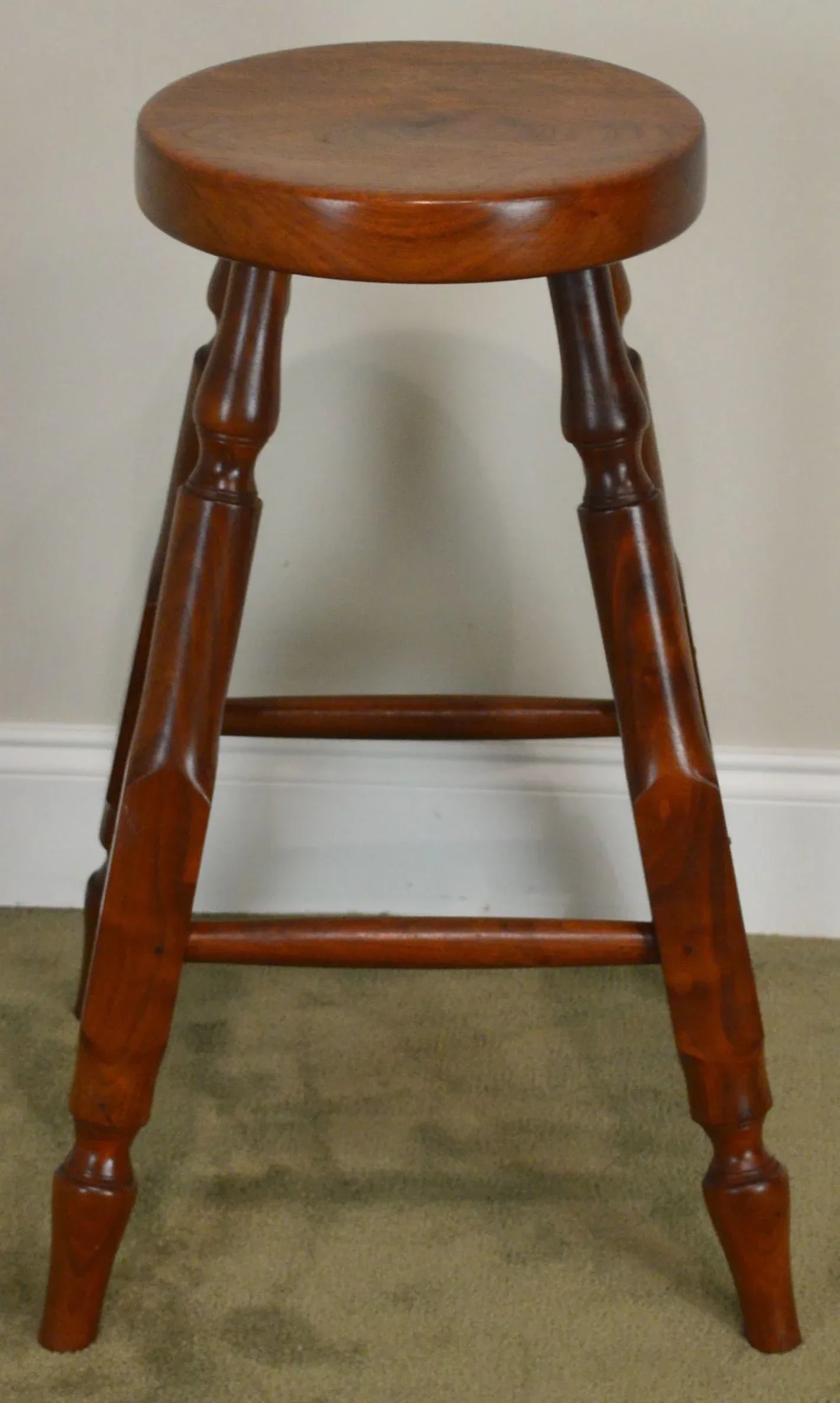 Wynnewood Woodworks Hand Crafted Solid Walnut Bar Stool - 6
