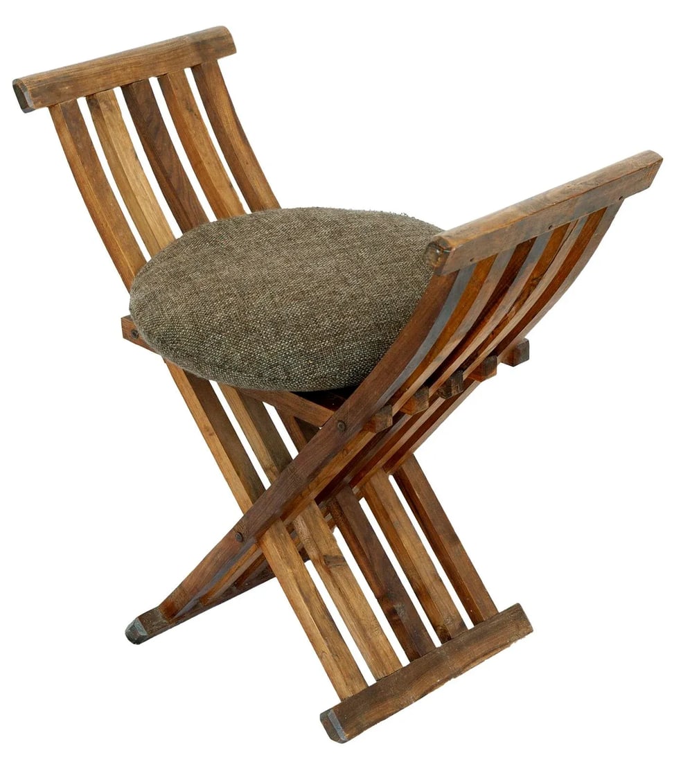 1970s Vintage Handcrafted Folding Peruvian Chair - 4