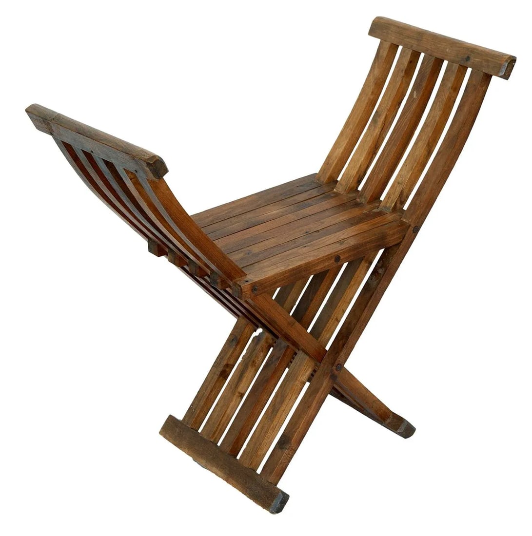 1970s Vintage Handcrafted Folding Peruvian Chair - 5