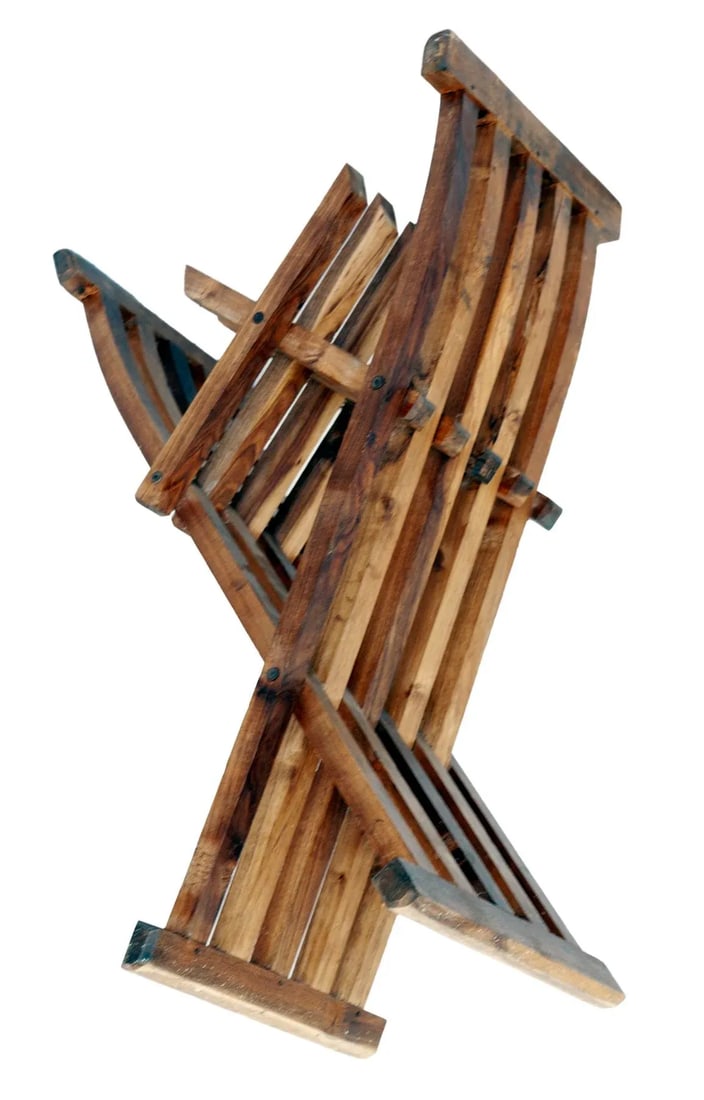1970s Vintage Handcrafted Folding Peruvian Chair - 7