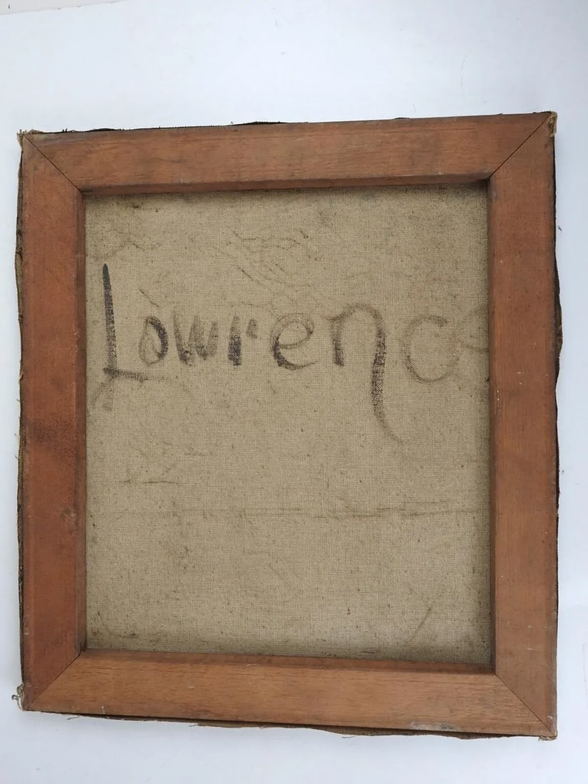 Early 20th Century Distressed Farmhouse Landscape Painting - 2