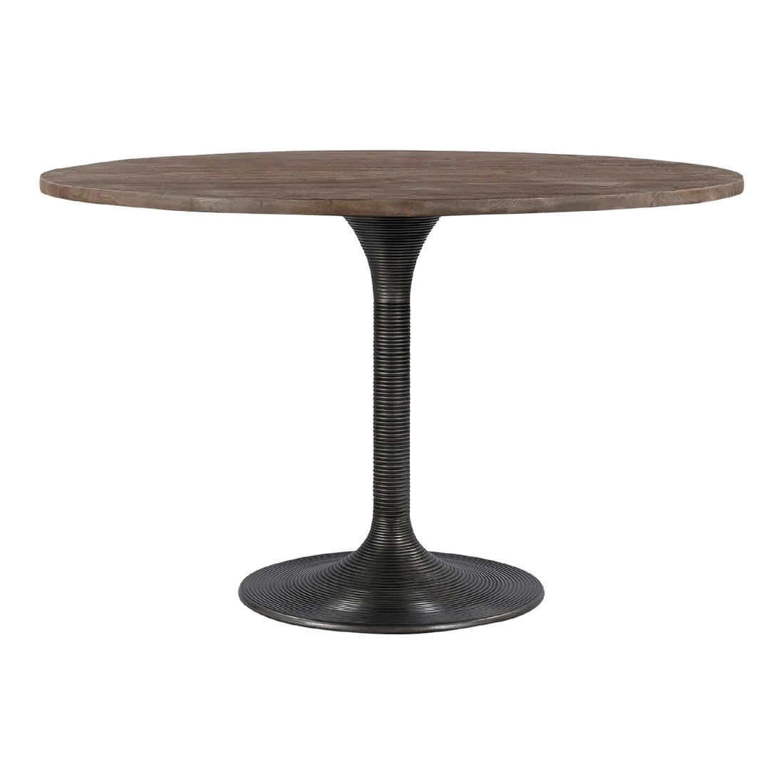 Rustic Modern 48" Round Metal & Wood Dining Table (1 of 4)